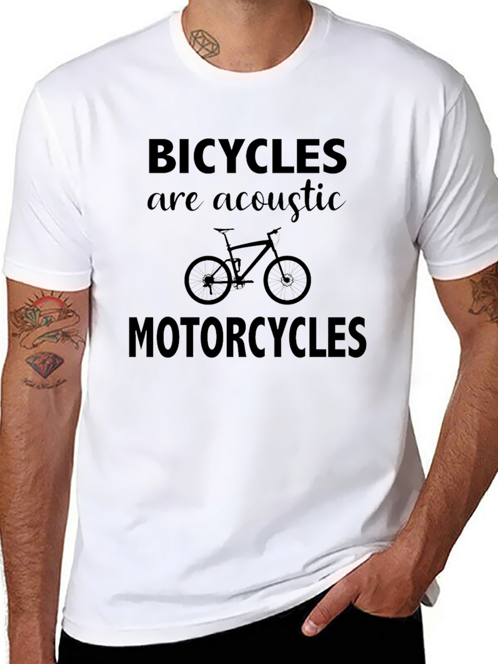 Bicycles Are Acoustic Motorcycles T-Shirt