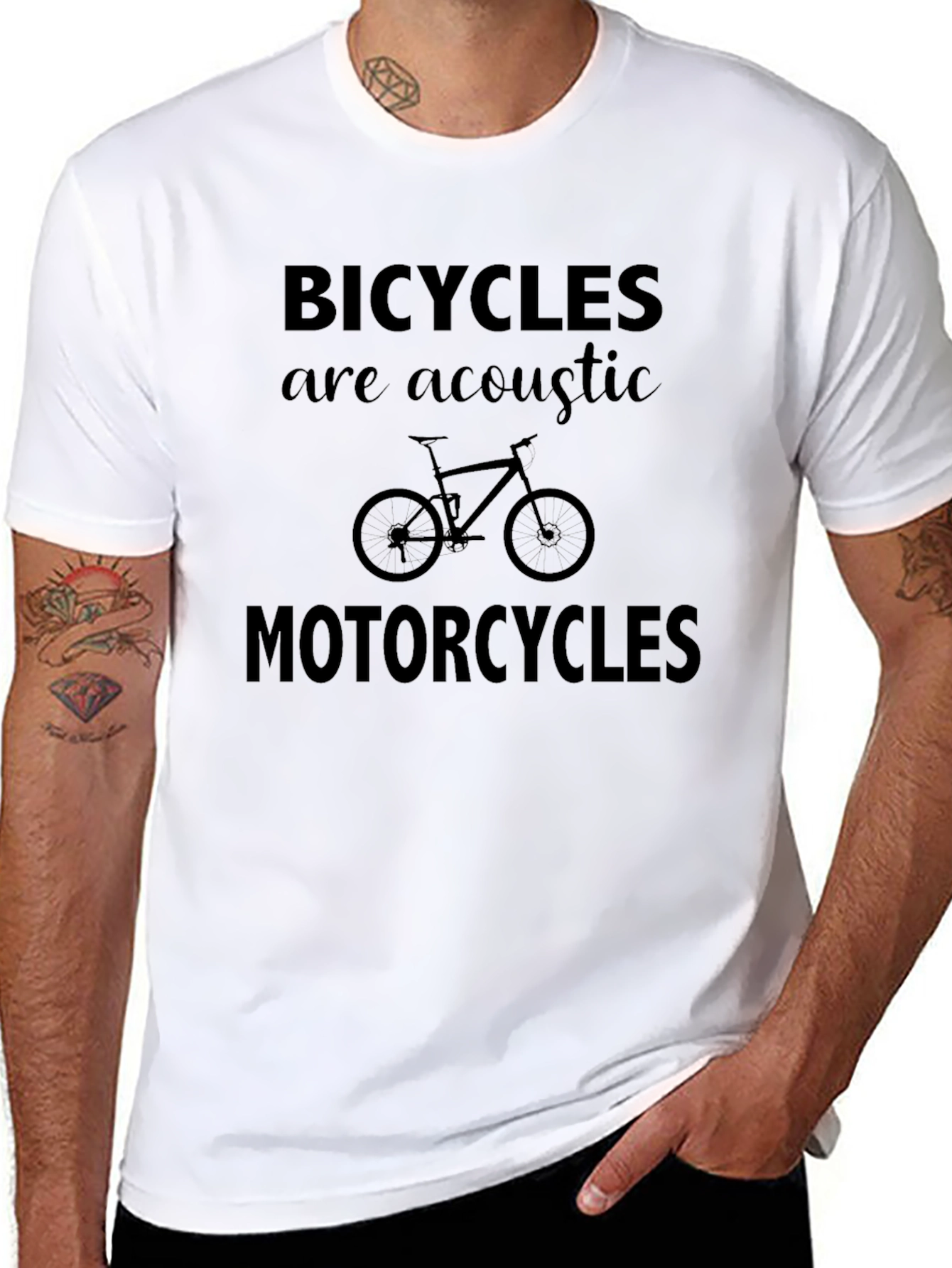 Bicycles Are Acoustic Motorcycles T-Shirt