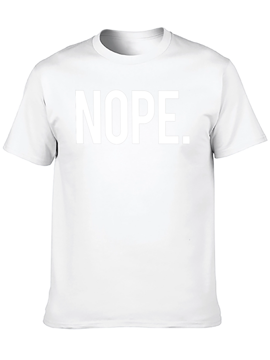 Nope Graphic T-Shirt - Black Casual Tee