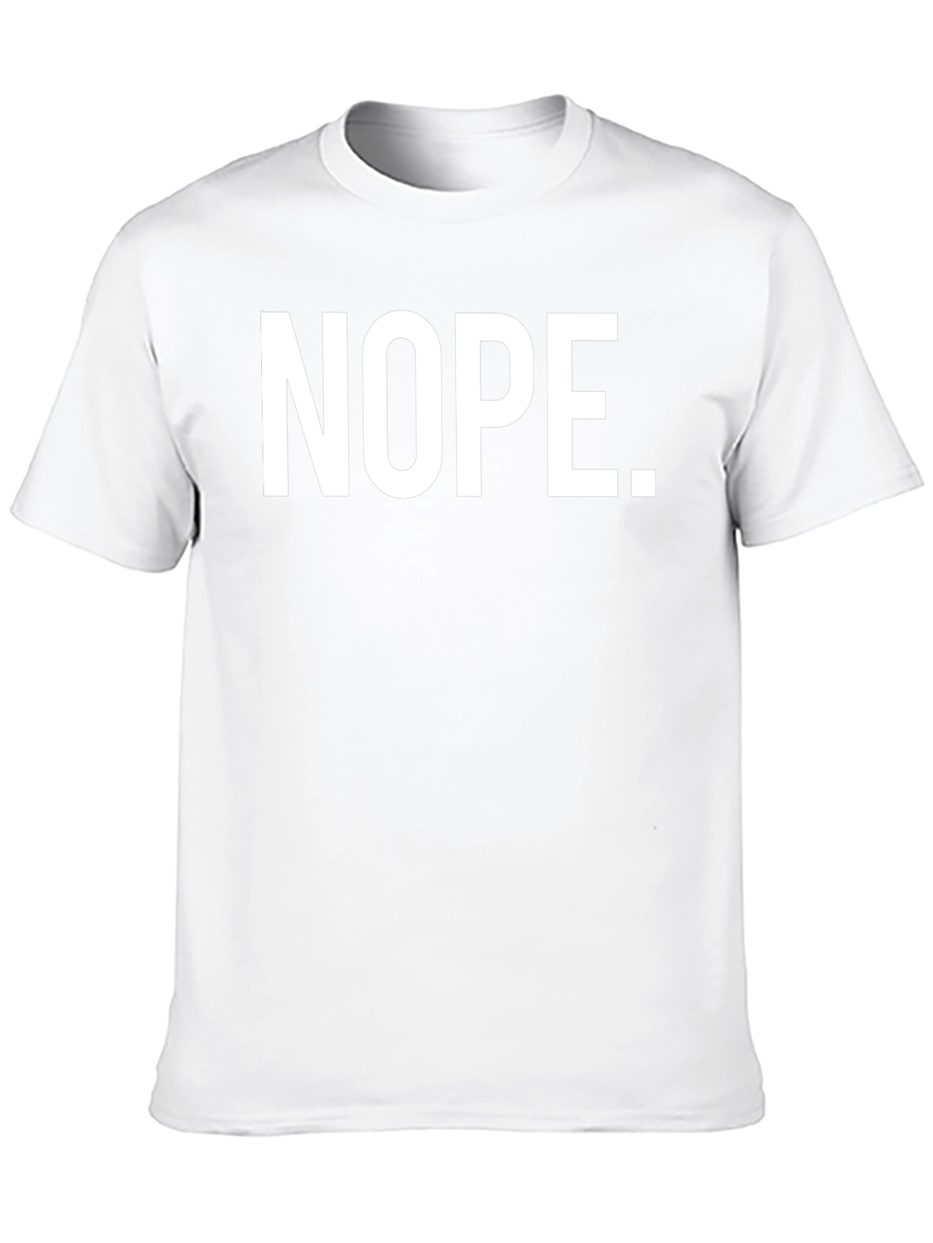 Nope Graphic T-Shirt - Black Casual Tee