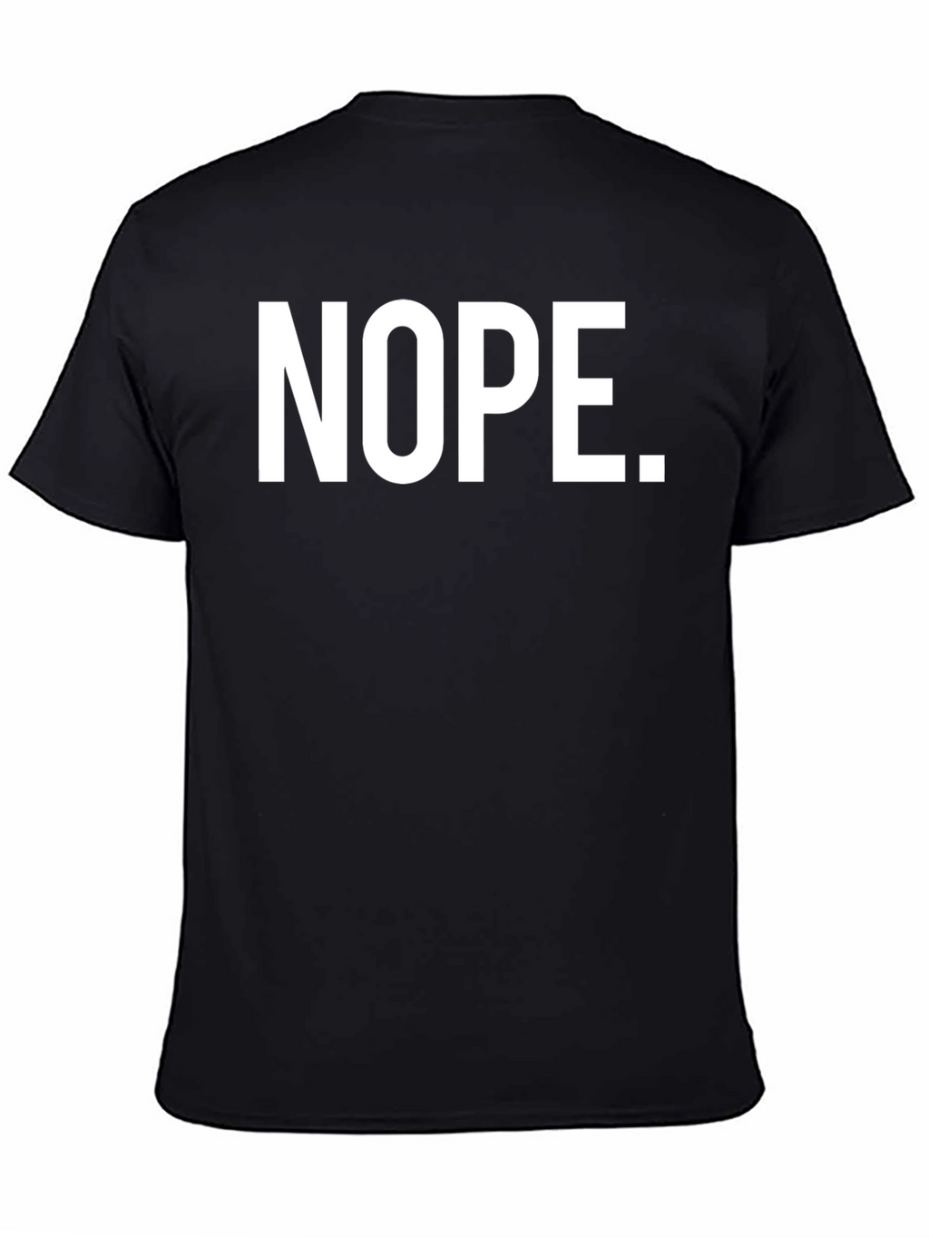 Nope Graphic T-Shirt - Black Casual Tee