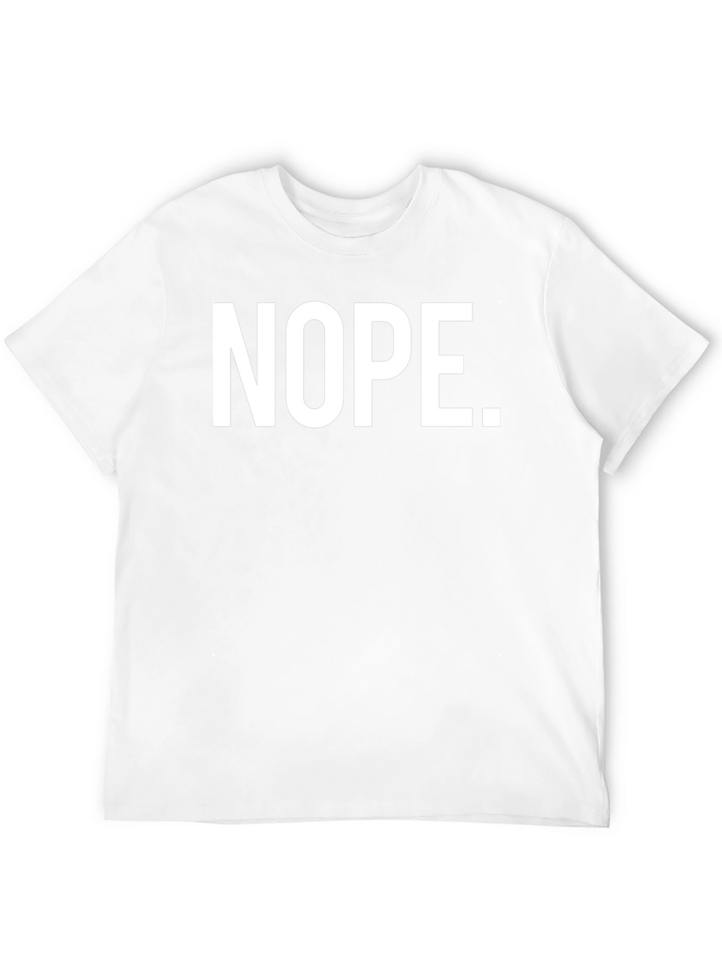 Nope Graphic T-Shirt - Black Casual Tee