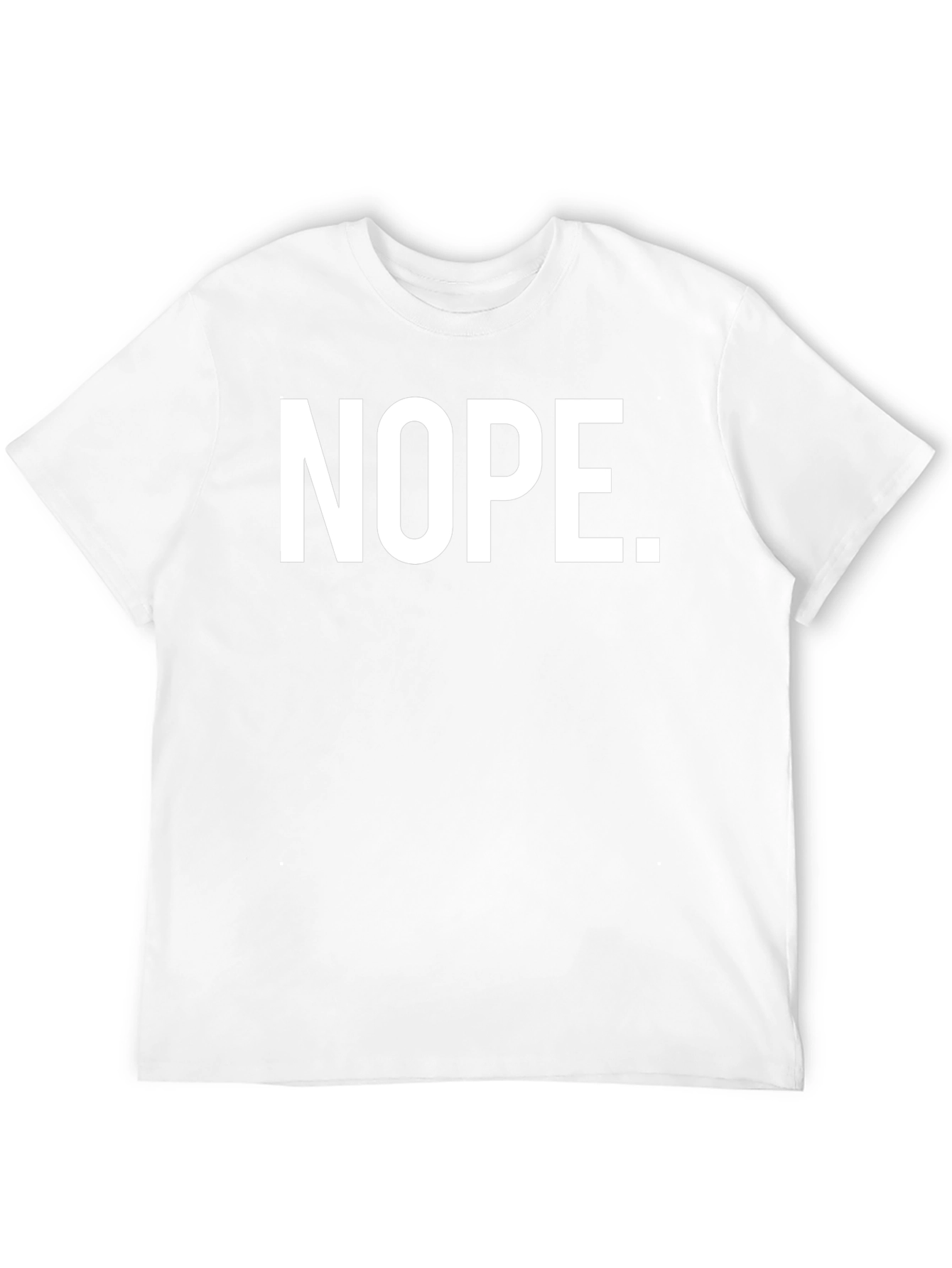 Nope Graphic T-Shirt - Black Casual Tee