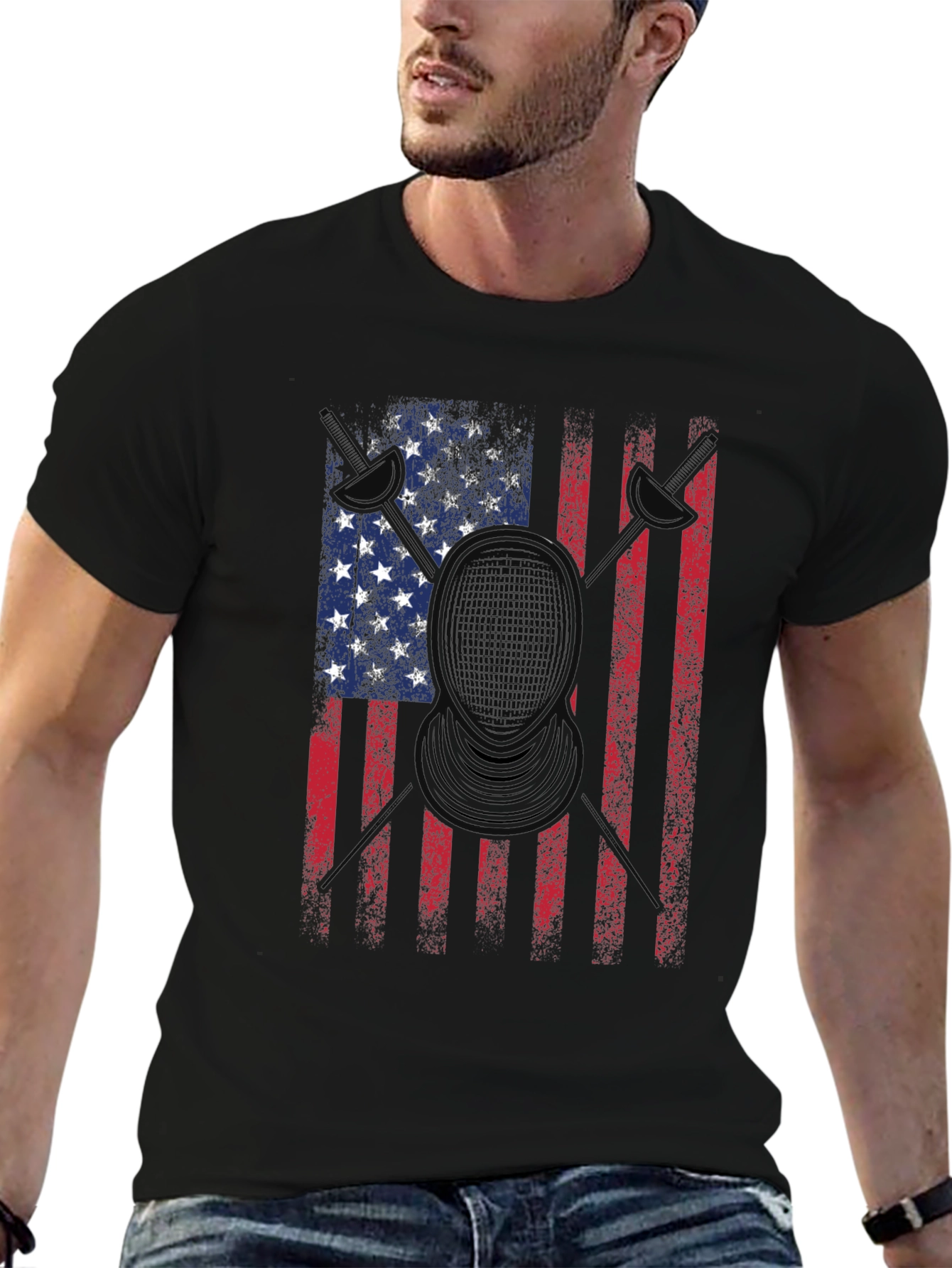 American Flag Drummer T-Shirt