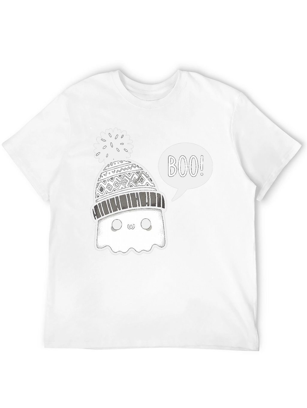 Boo Ghost Winter Hat T-Shirt