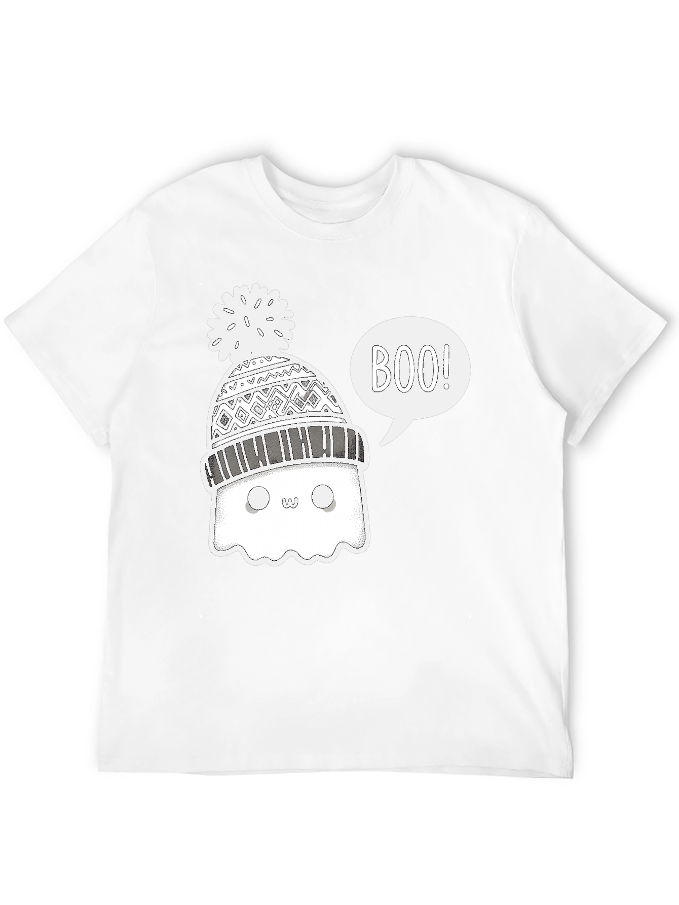 Boo Ghost Winter Hat T-Shirt