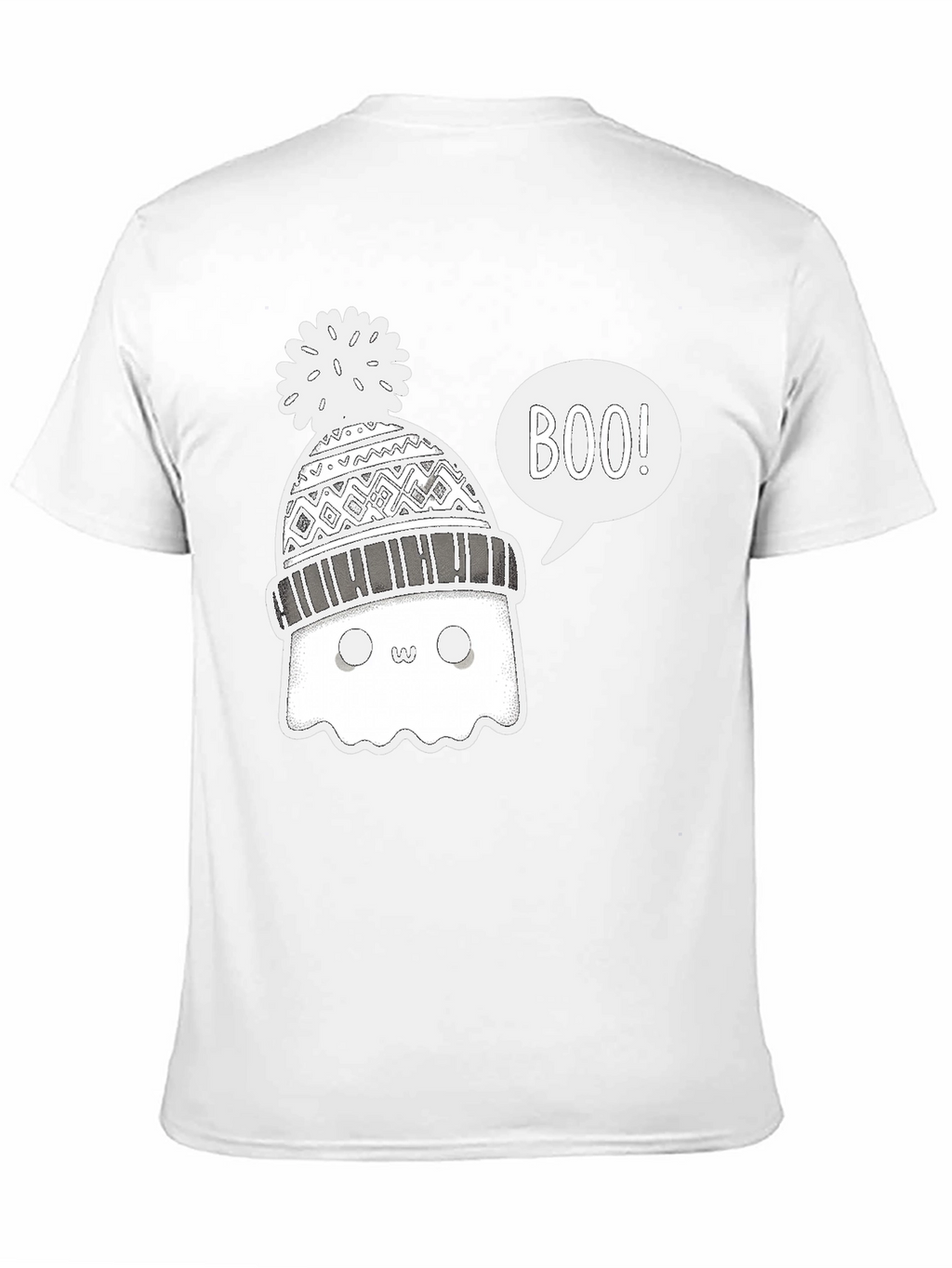 Boo Ghost Winter Hat T-Shirt