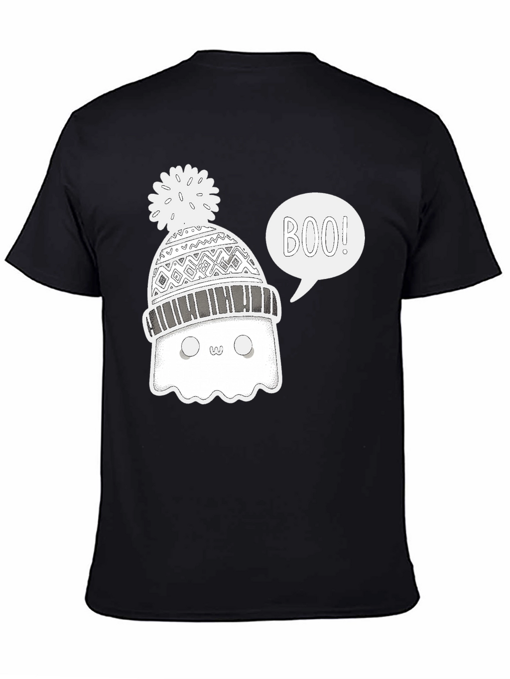 Boo Ghost Winter Hat T-Shirt