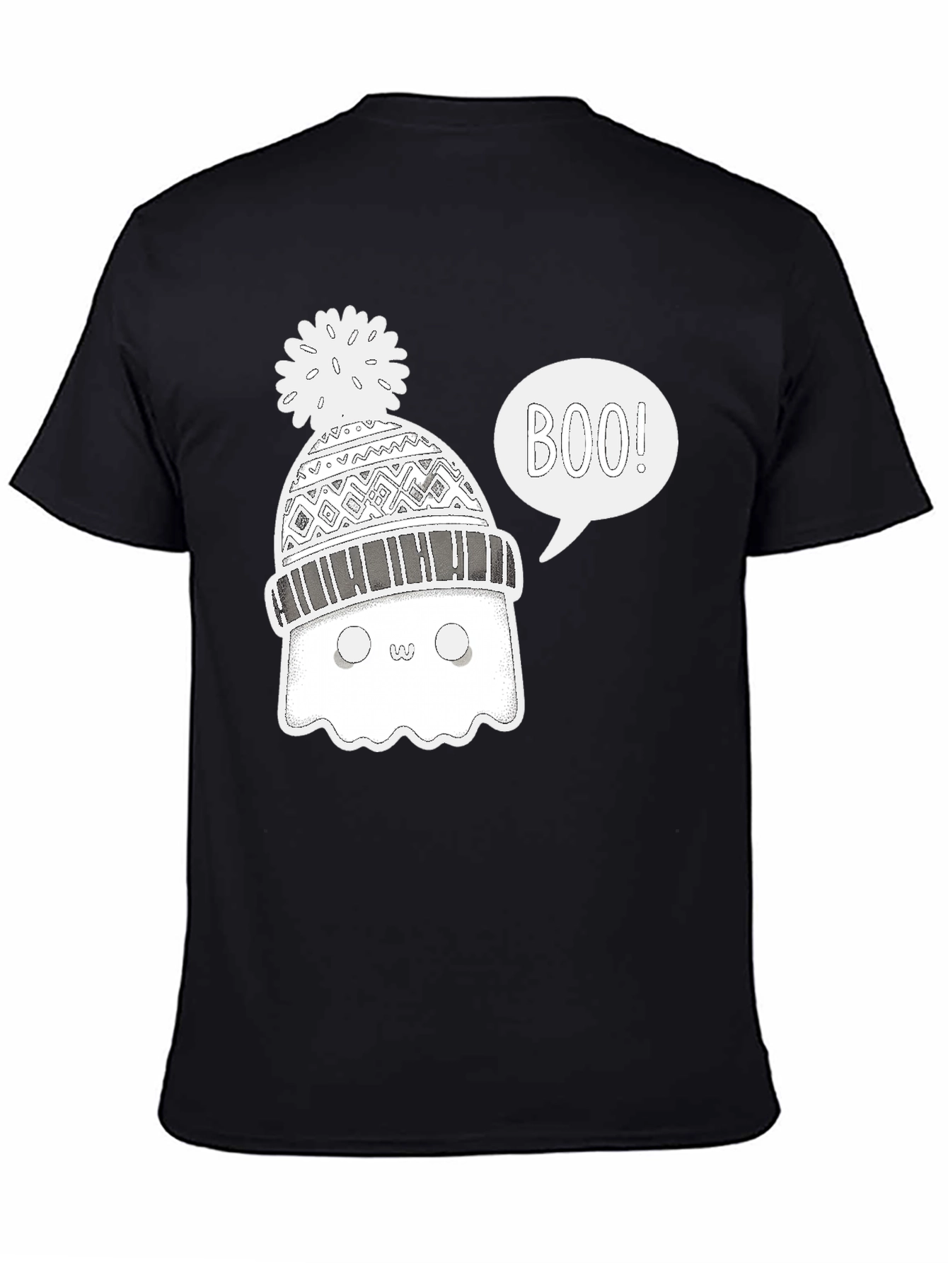 Boo Ghost Winter Hat T-Shirt