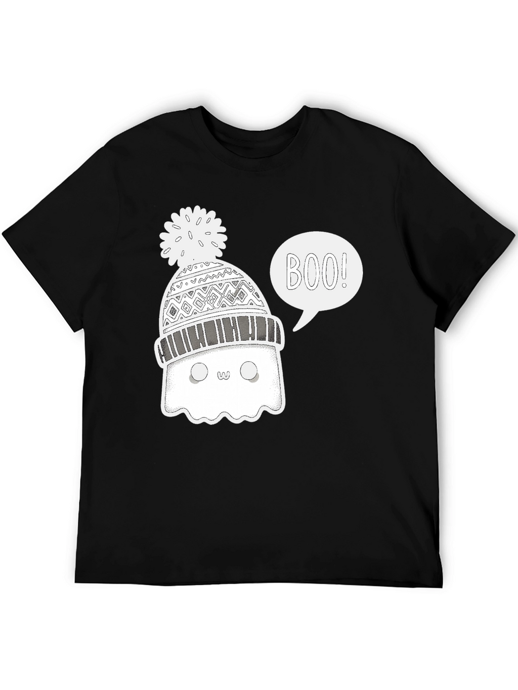 Boo Ghost Winter Hat T-Shirt