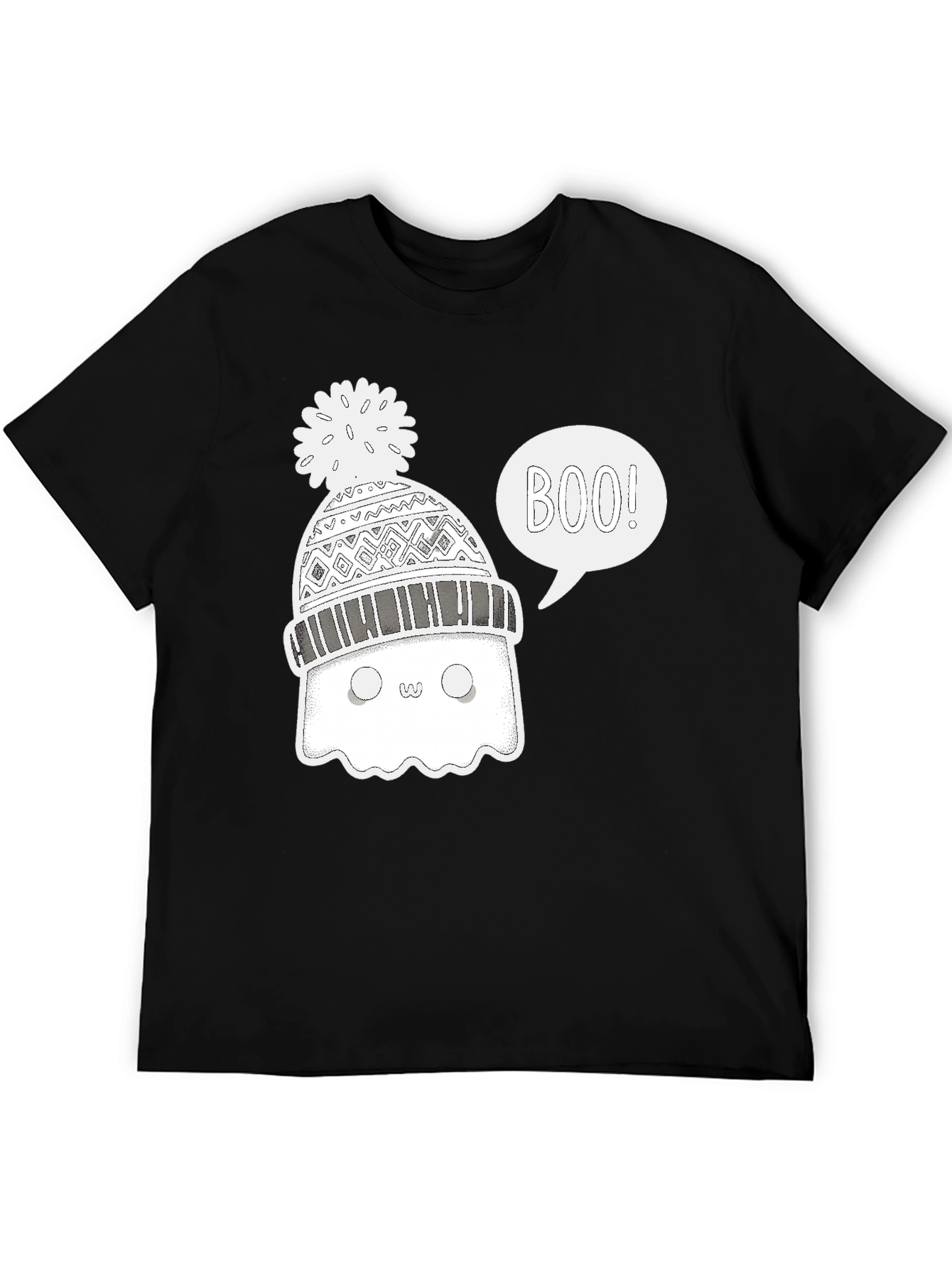 Boo Ghost Winter Hat T-Shirt