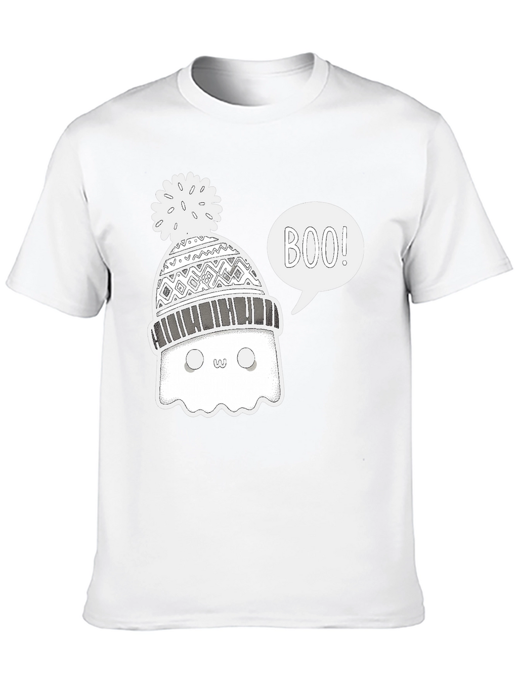 Boo Ghost Winter Hat T-Shirt