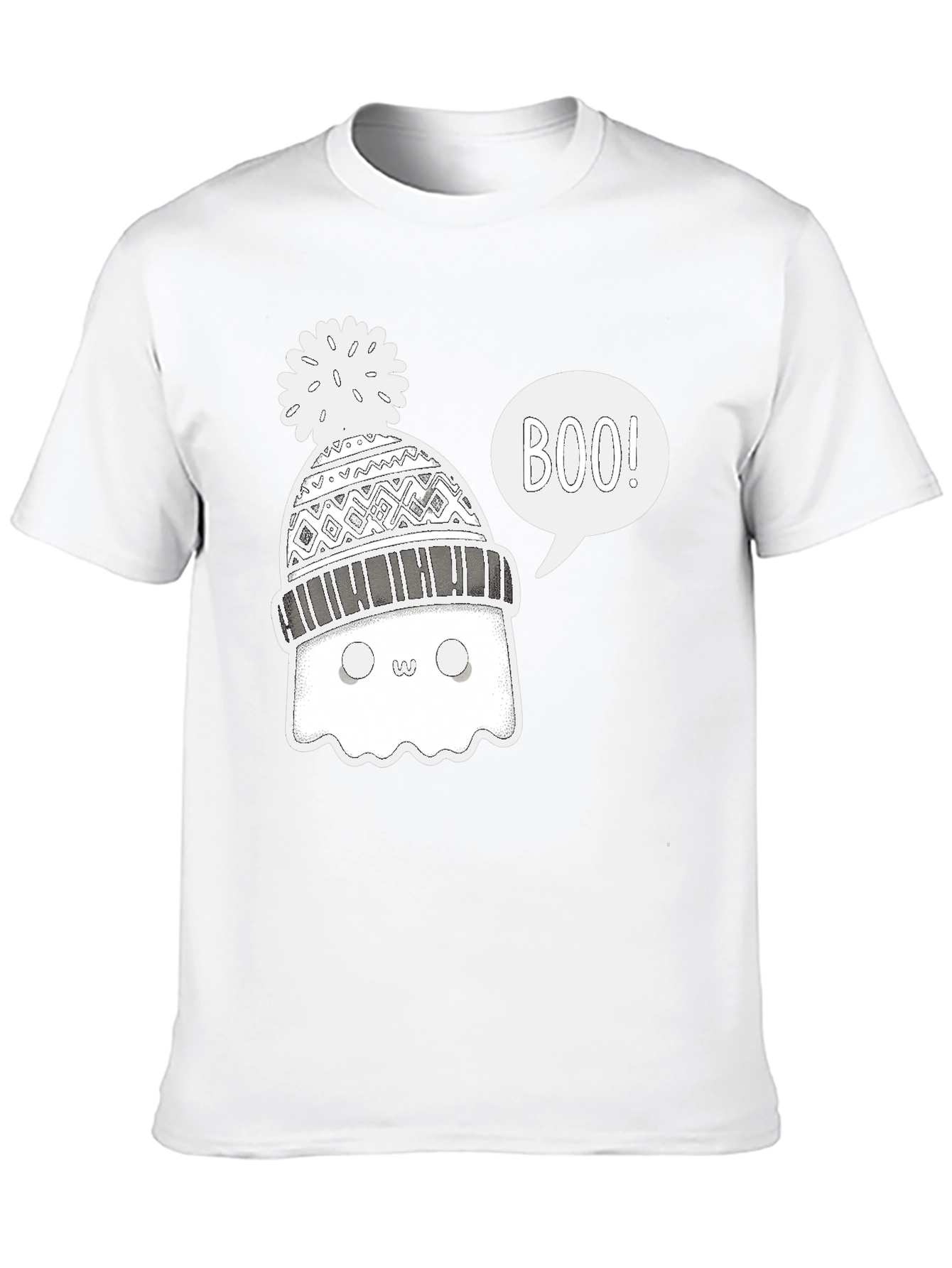 Boo Ghost Winter Hat T-Shirt