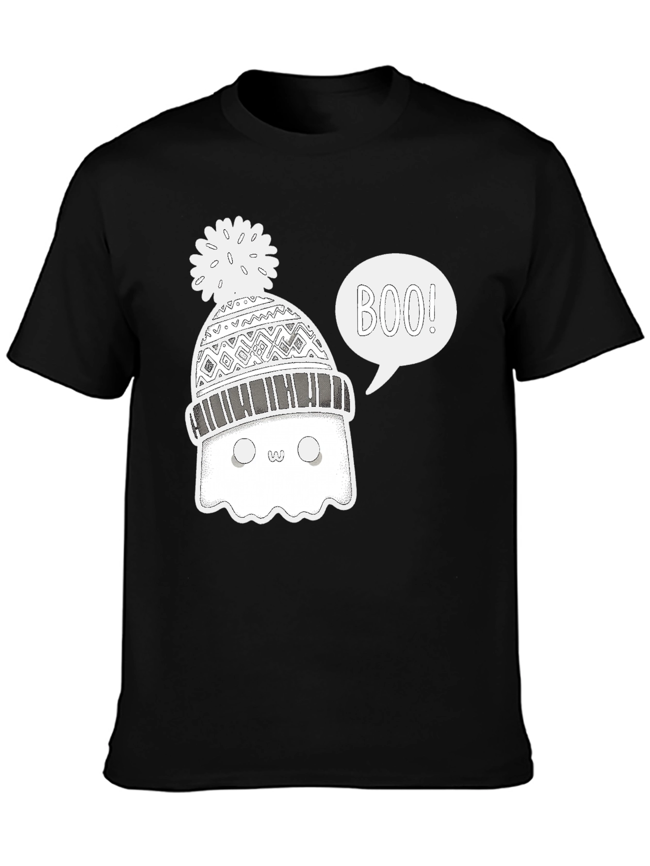 Boo Ghost Winter Hat T-Shirt