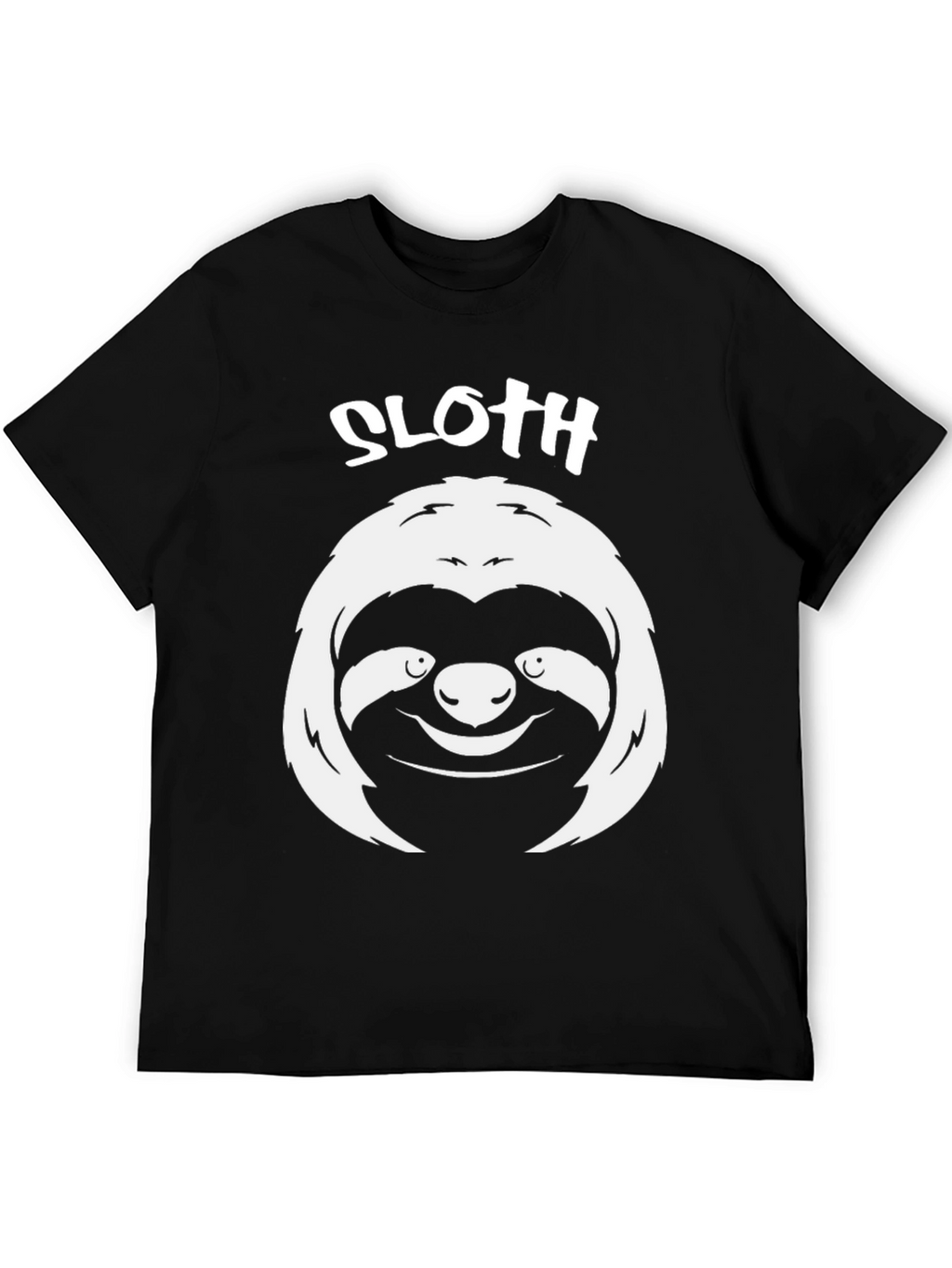 Sloth Graphic Tee - Mens Black T-Shirt