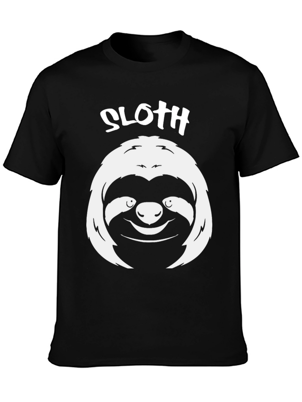 Sloth Graphic Tee - Mens Black T-Shirt