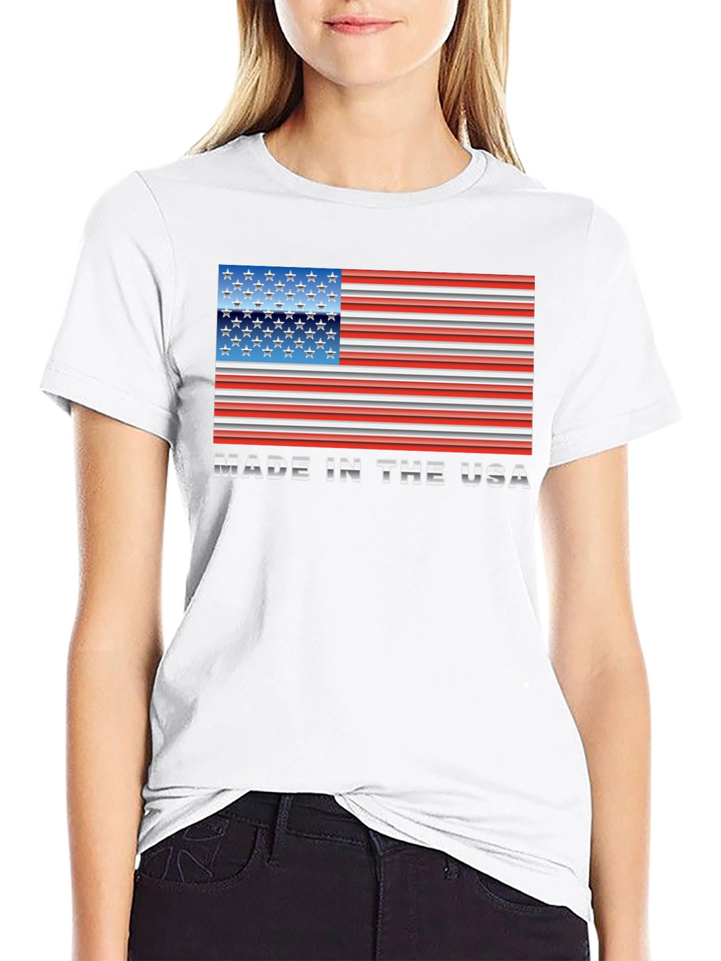 Made in the USA American Flag T-Shirt