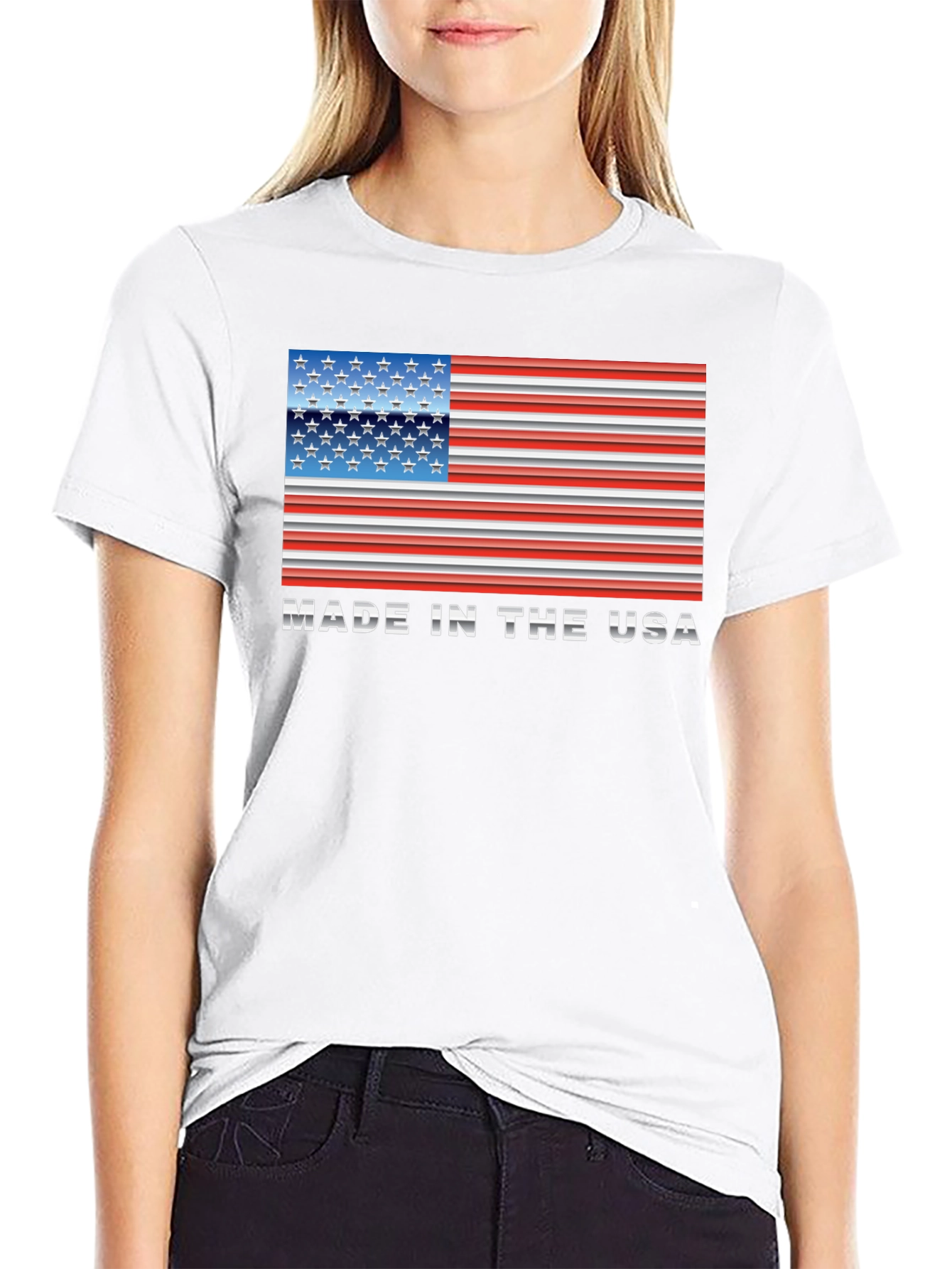 Made in the USA American Flag T-Shirt