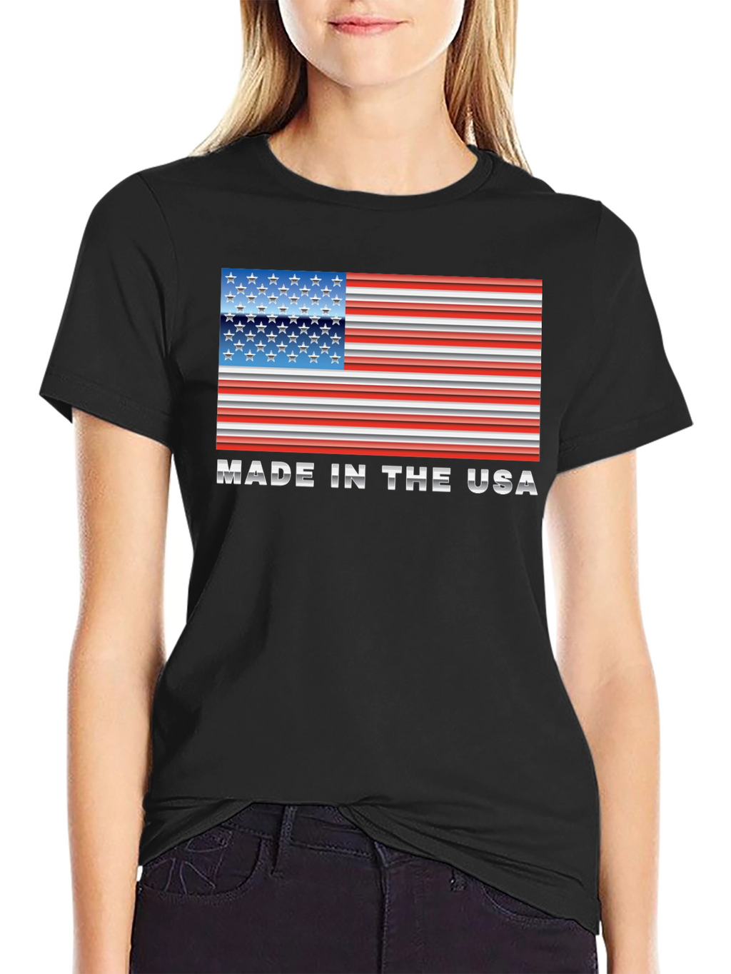Made in the USA American Flag T-Shirt