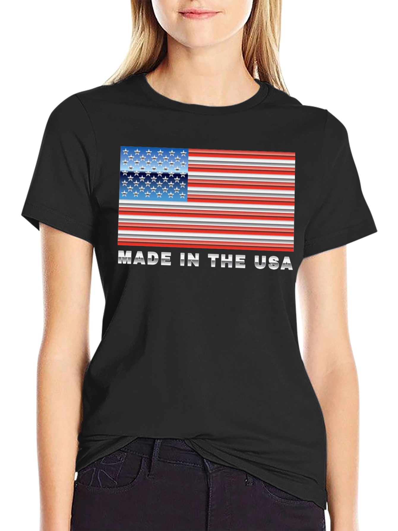 Made in the USA American Flag T-Shirt