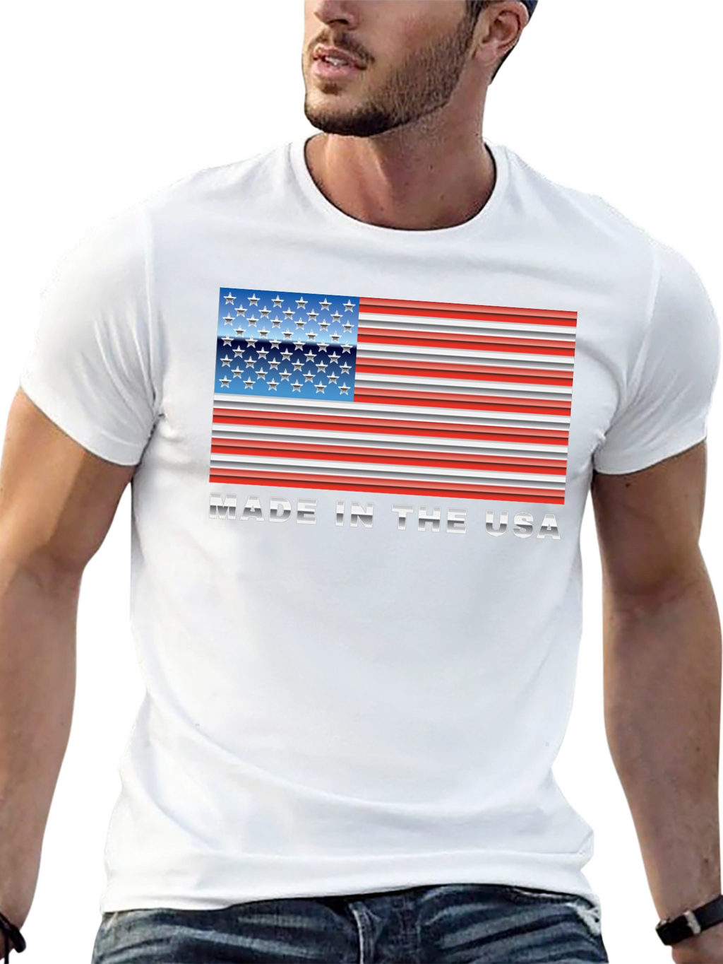 Made in the USA American Flag T-Shirt