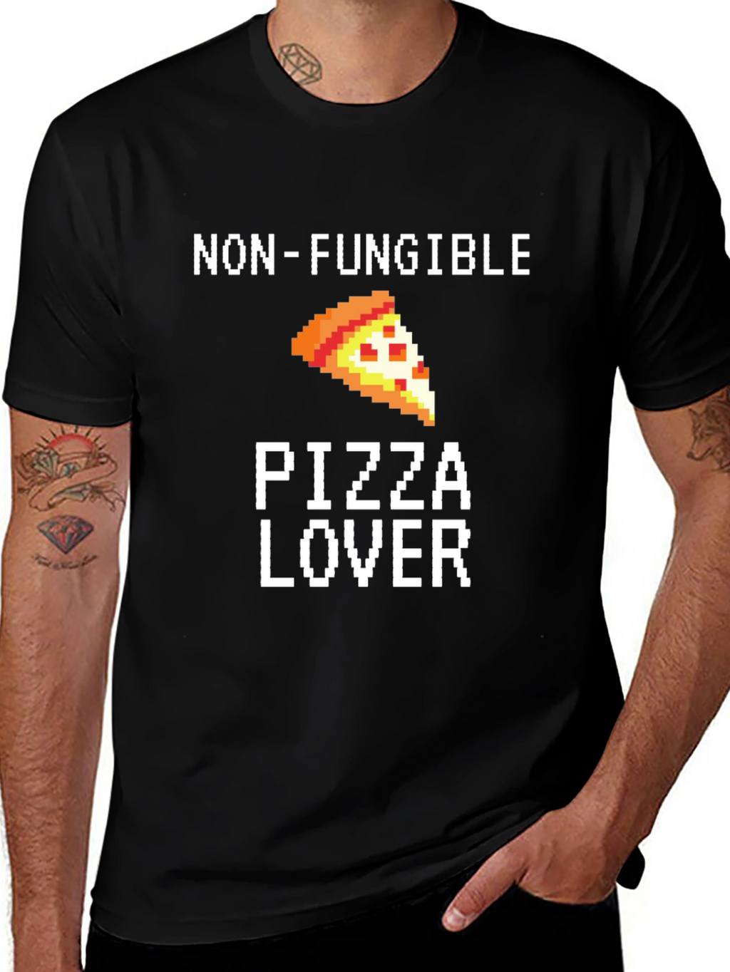 Non-Fungible Pizza Lover Graphic Tee