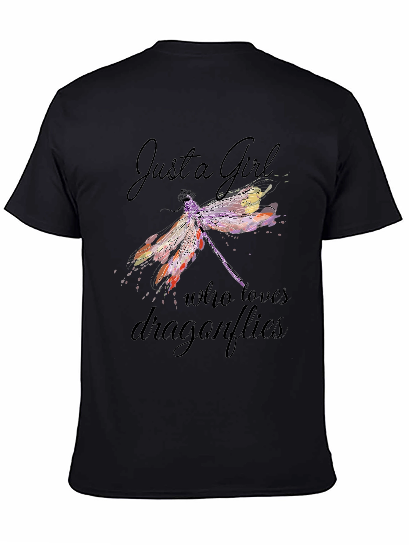 Dragonfly Lover T-Shirt - Just A Girl Who Loves Dragonflies