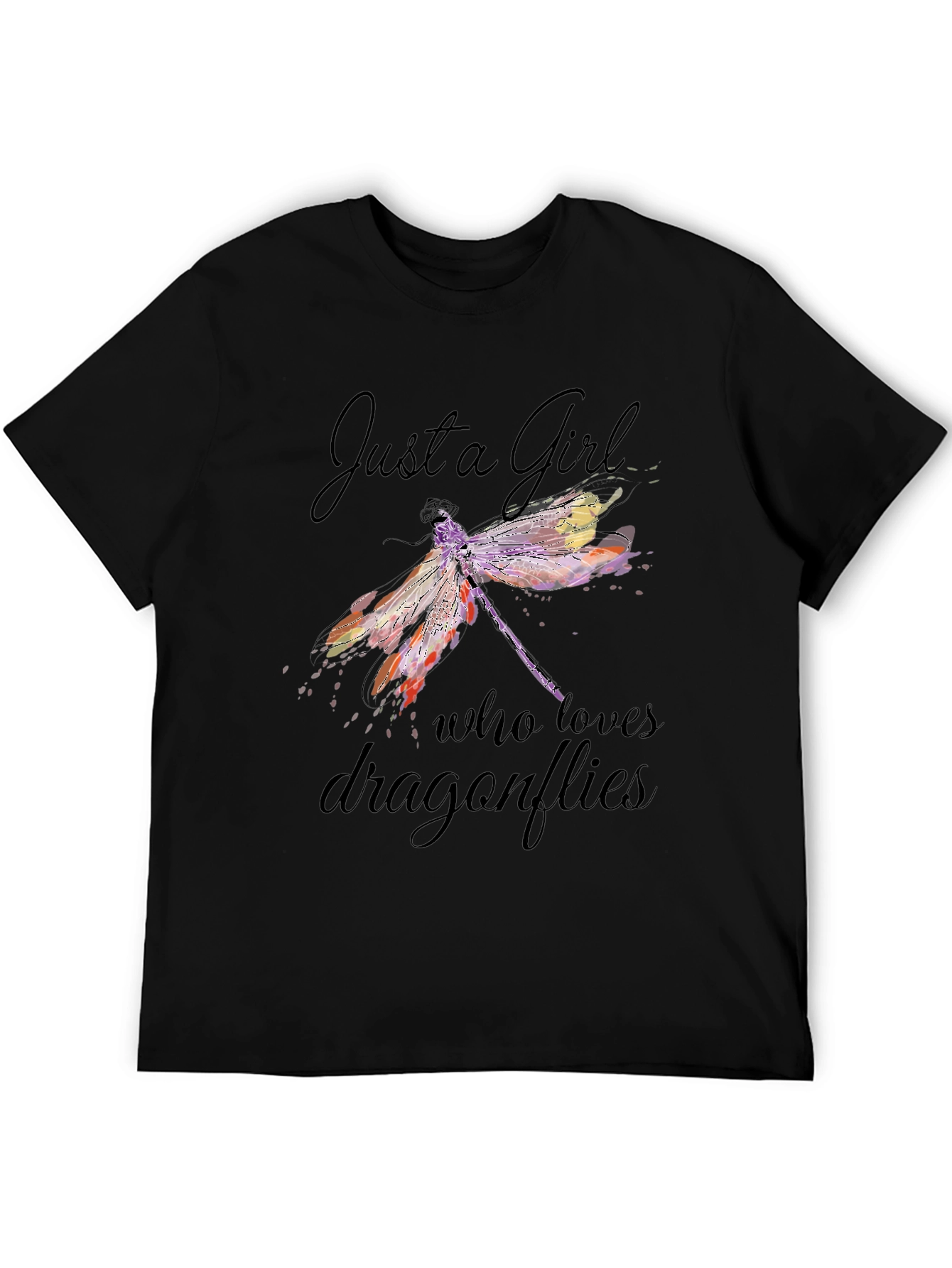 Dragonfly Lover T-Shirt - Just A Girl Who Loves Dragonflies