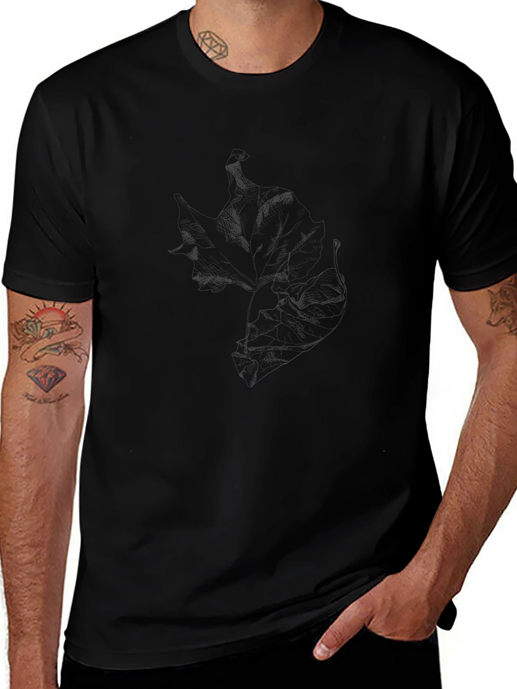 Mens Classic Black Short Sleeve T-Shirt