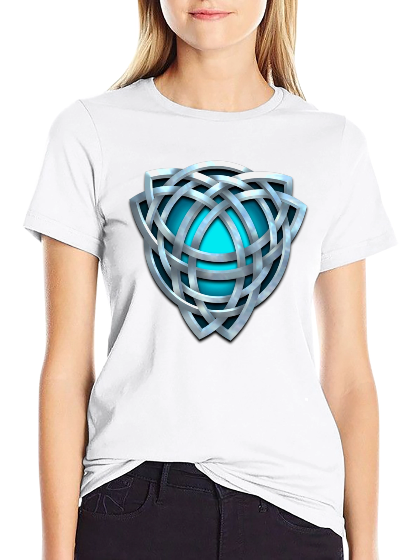 Celtic Knot Graphic Tee - Black