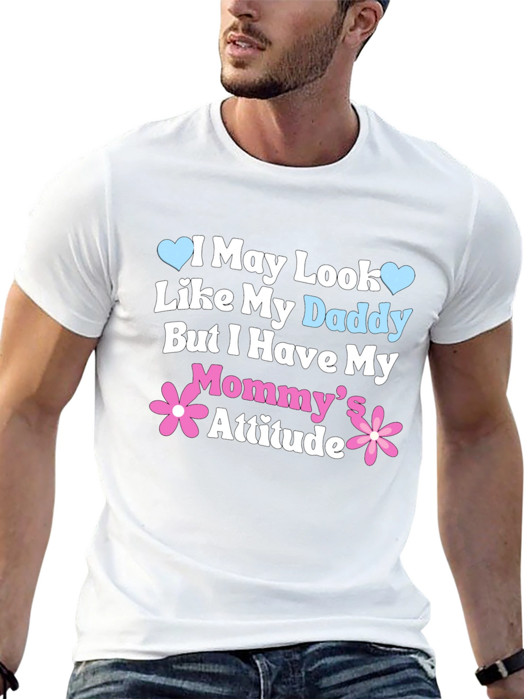 Daddy Looks Mommy Attitude Tee