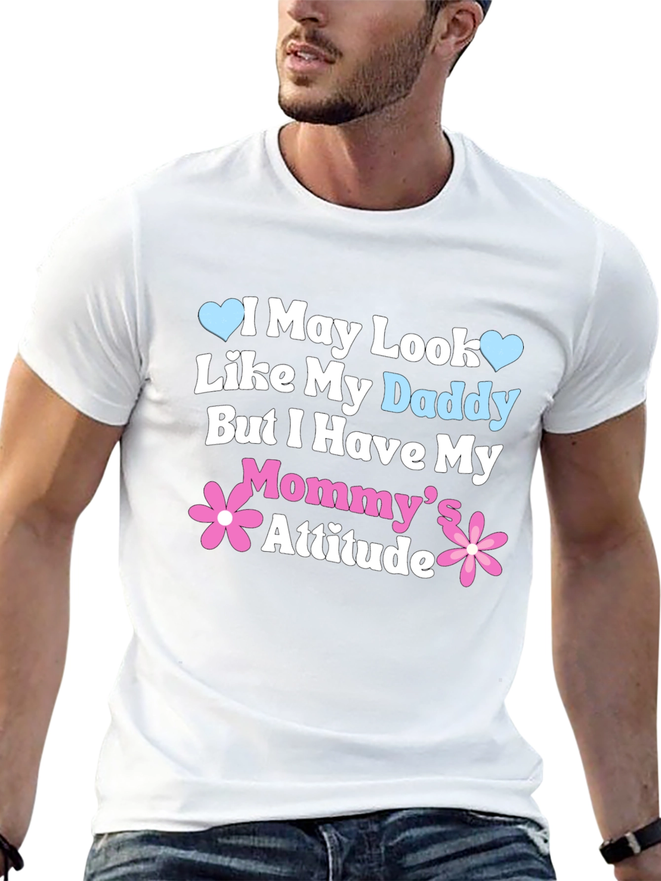 Daddy Looks Mommy Attitude Tee