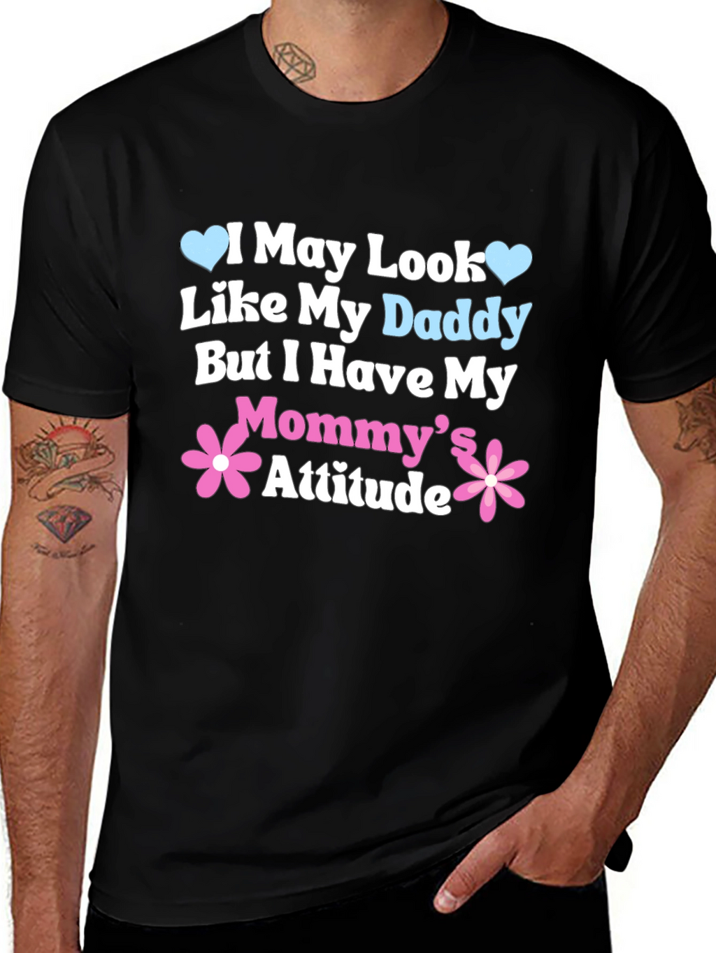 Daddy Looks Mommy Attitude Tee