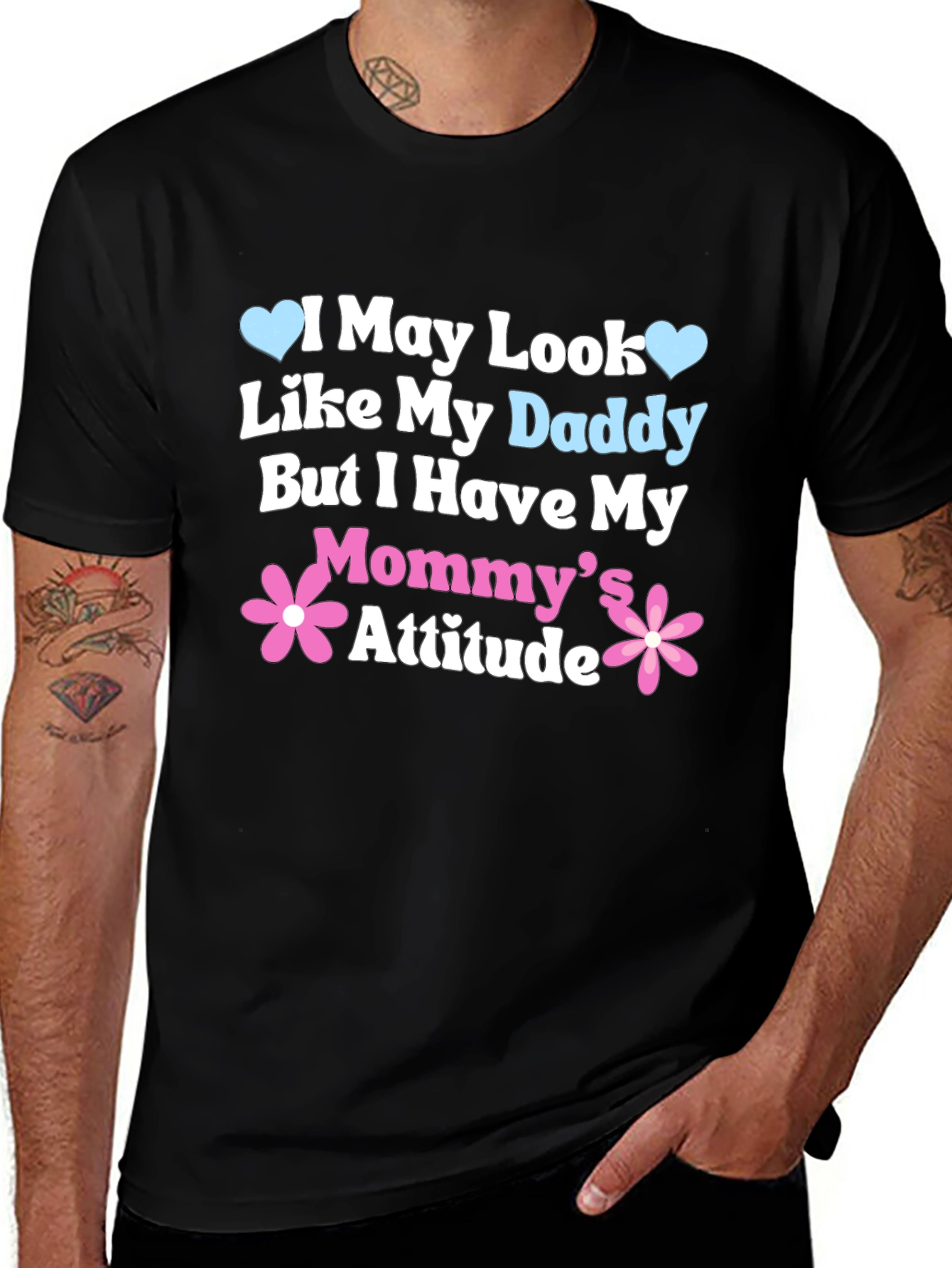 Daddy Looks Mommy Attitude Tee