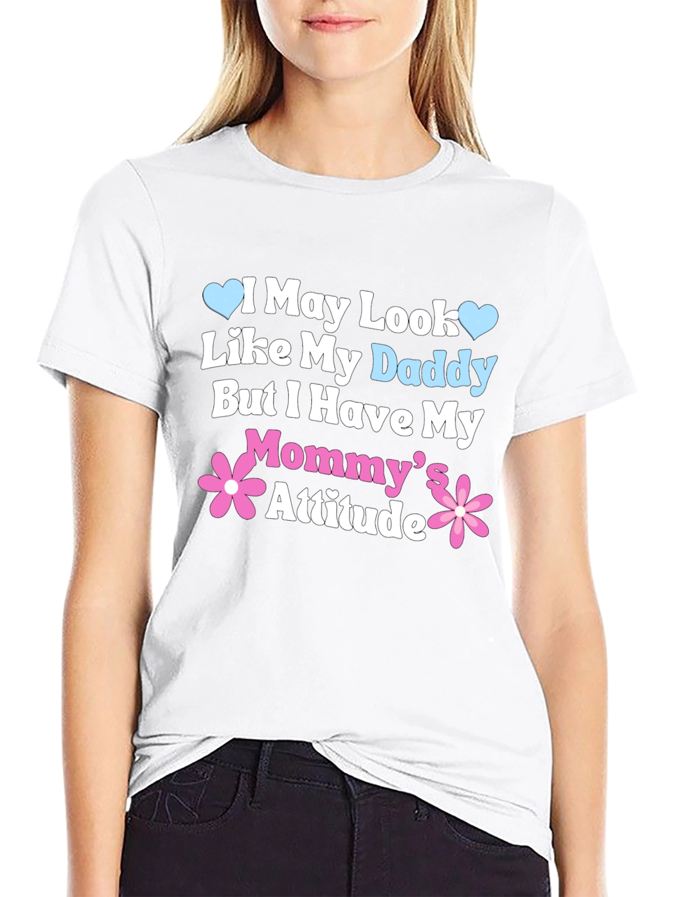 Daddy Looks Mommy Attitude Tee