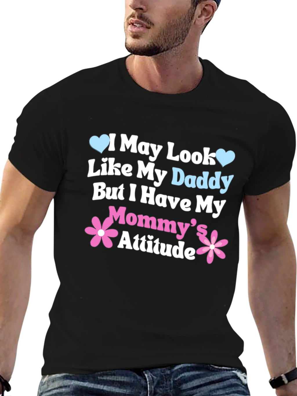 Daddy Looks Mommy Attitude Tee