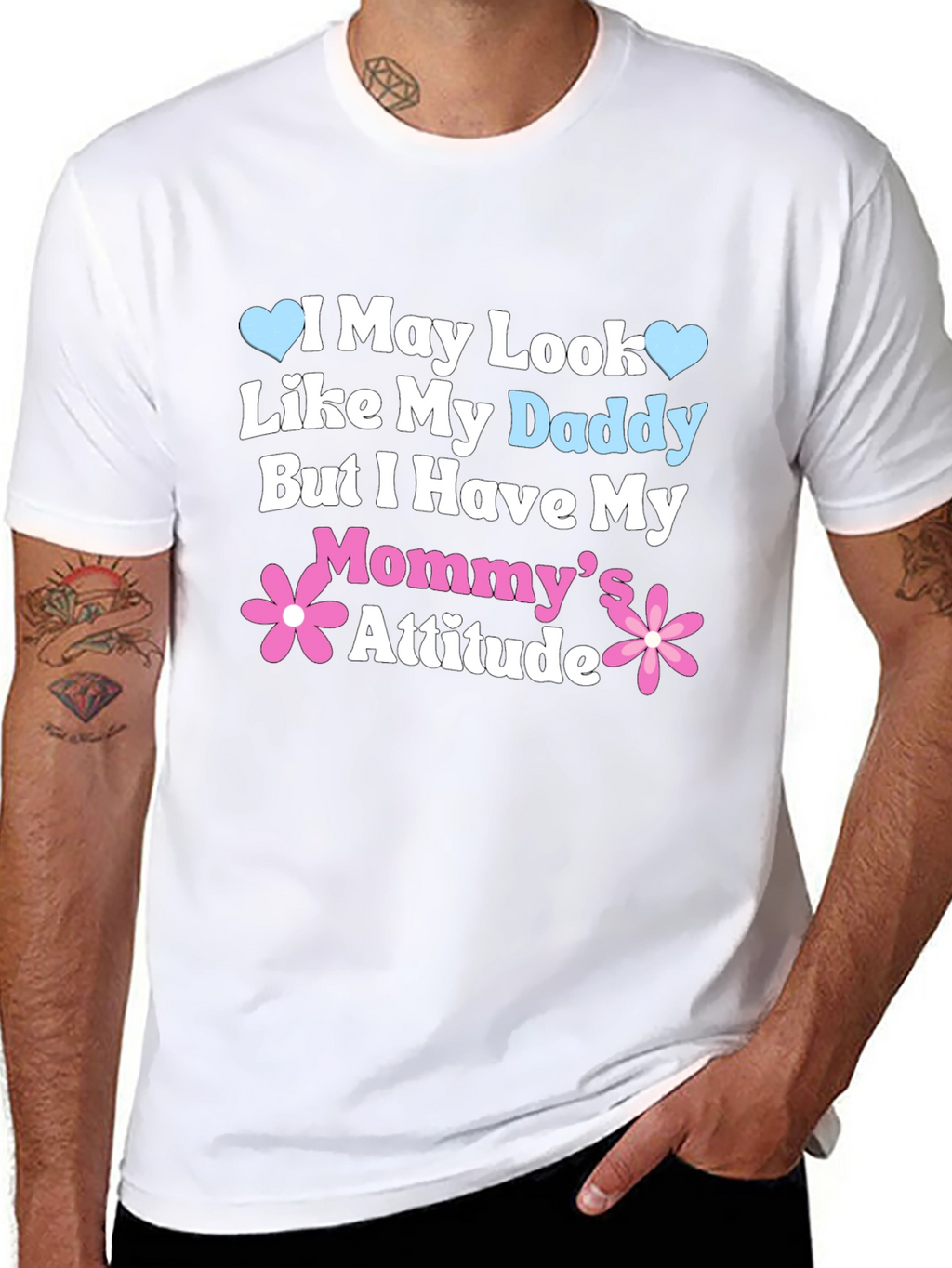 Daddy Looks Mommy Attitude Tee