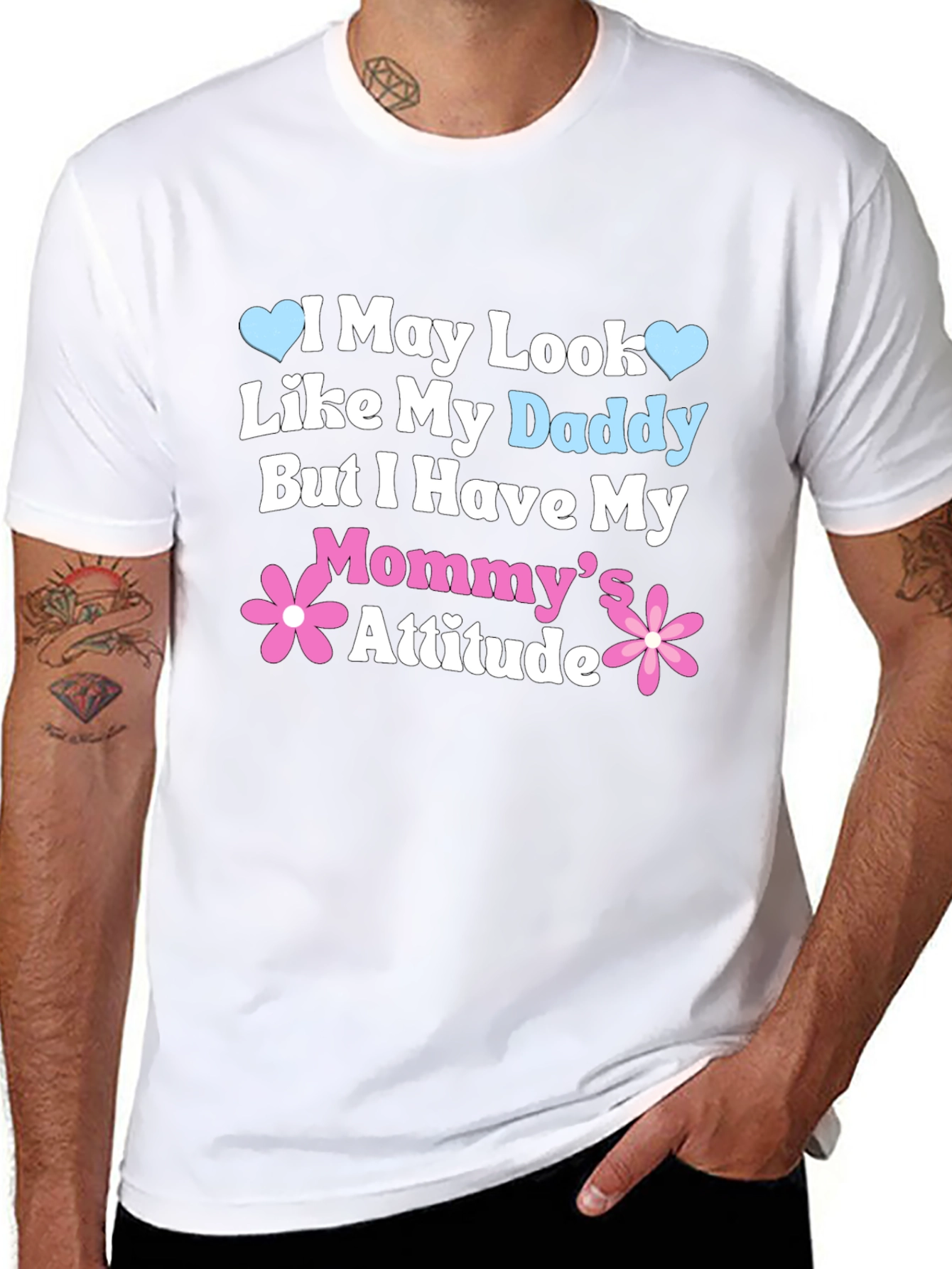 Daddy Looks Mommy Attitude Tee