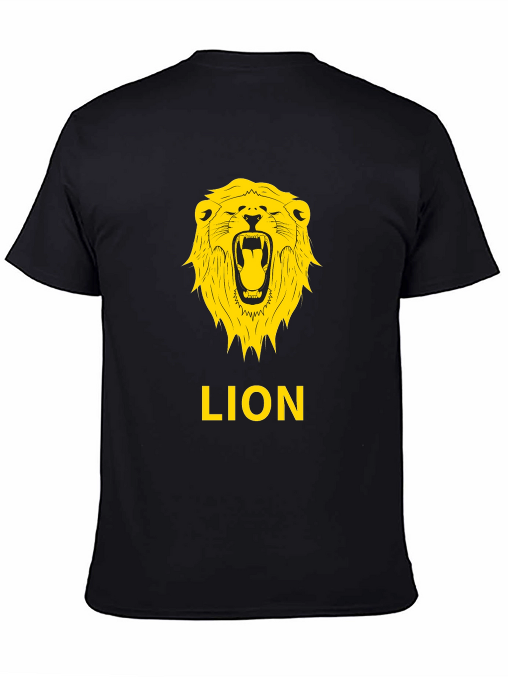 Lion Graphic Tee - Bold Black T-Shirt