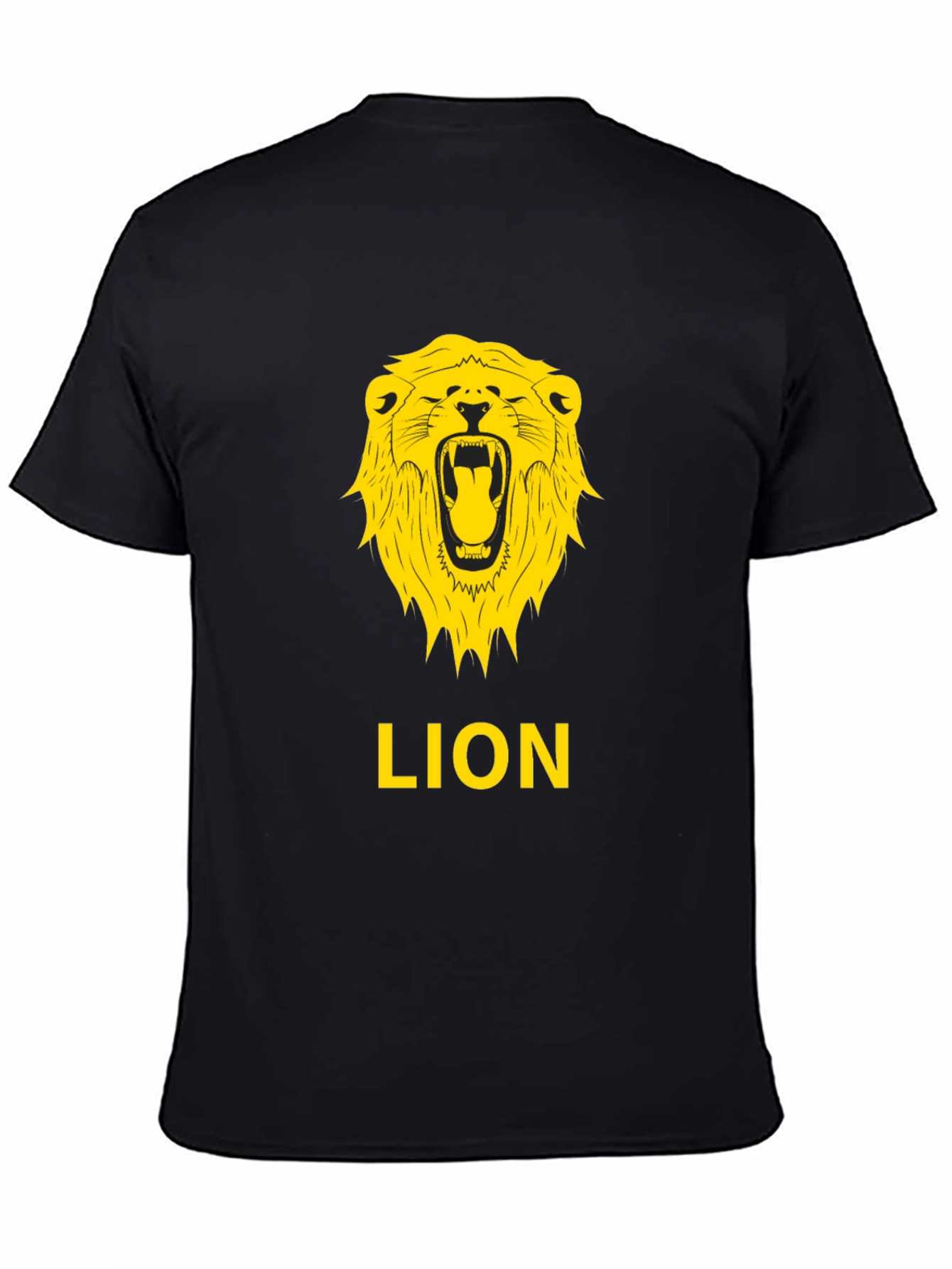 Lion Graphic Tee - Bold Black T-Shirt