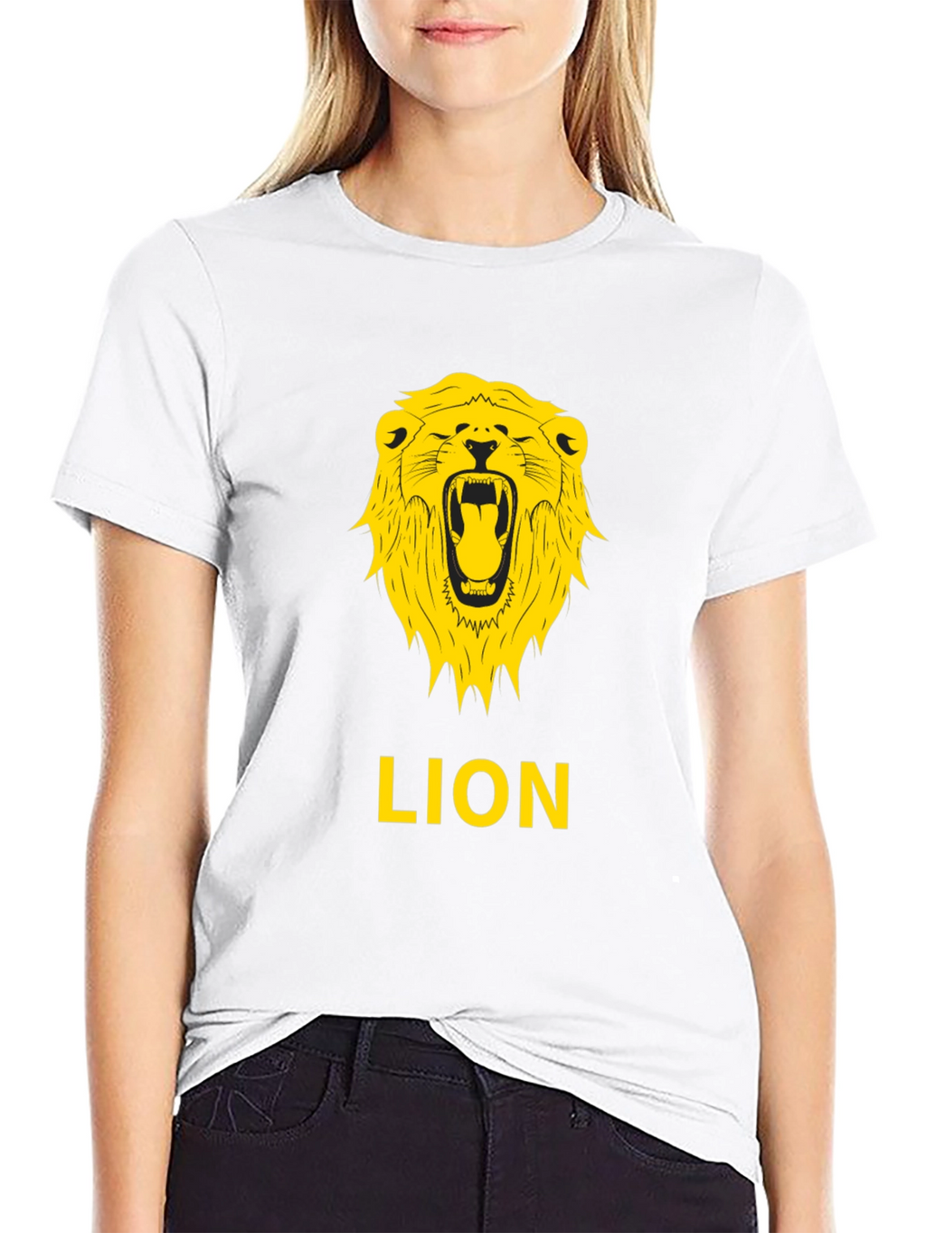 Lion Graphic Tee - Bold Black T-Shirt