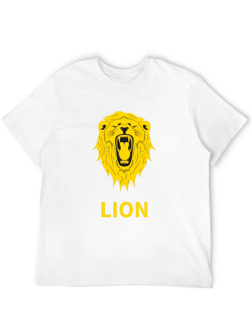 Lion Graphic Tee - Bold Black T-Shirt