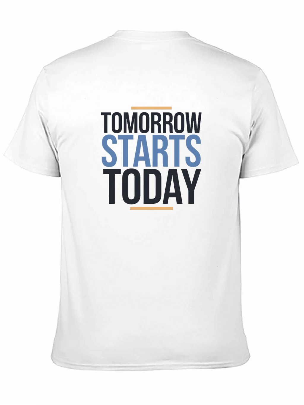 Motivational Tomorrow Starts Today Black T-Shirt