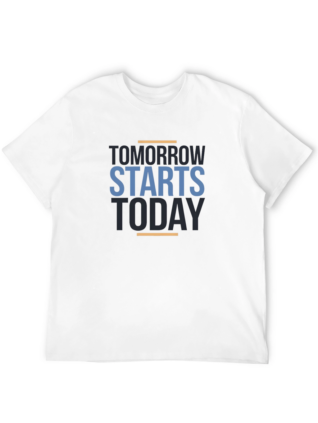 Motivational Tomorrow Starts Today Black T-Shirt