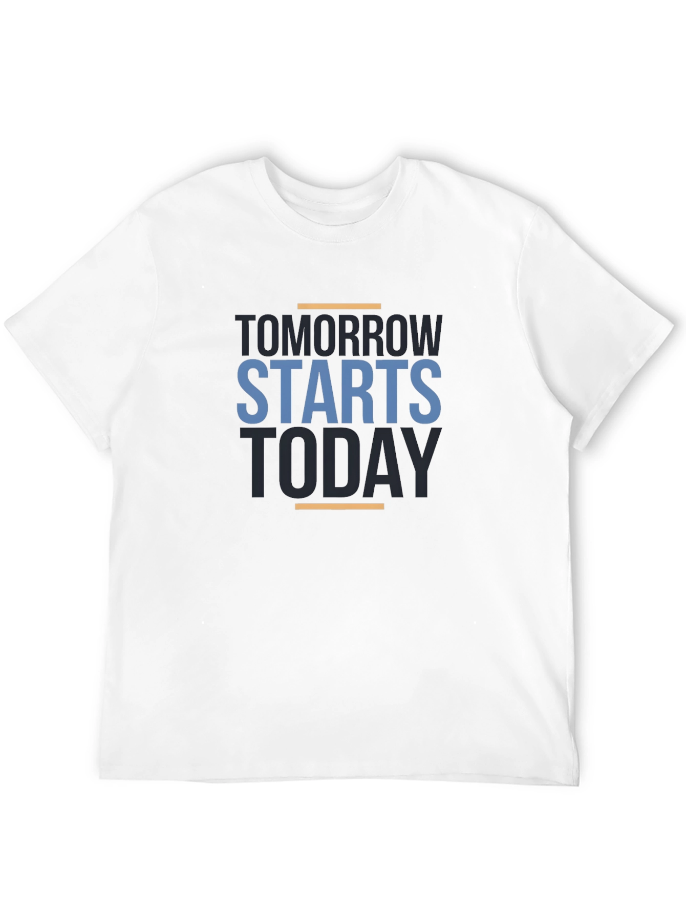 Motivational Tomorrow Starts Today Black T-Shirt