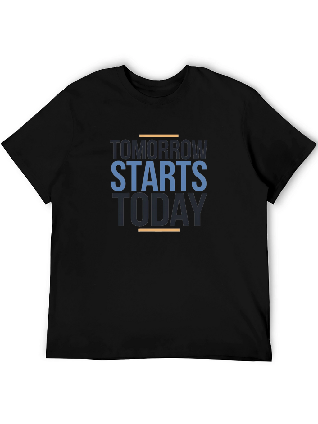Motivational Tomorrow Starts Today Black T-Shirt