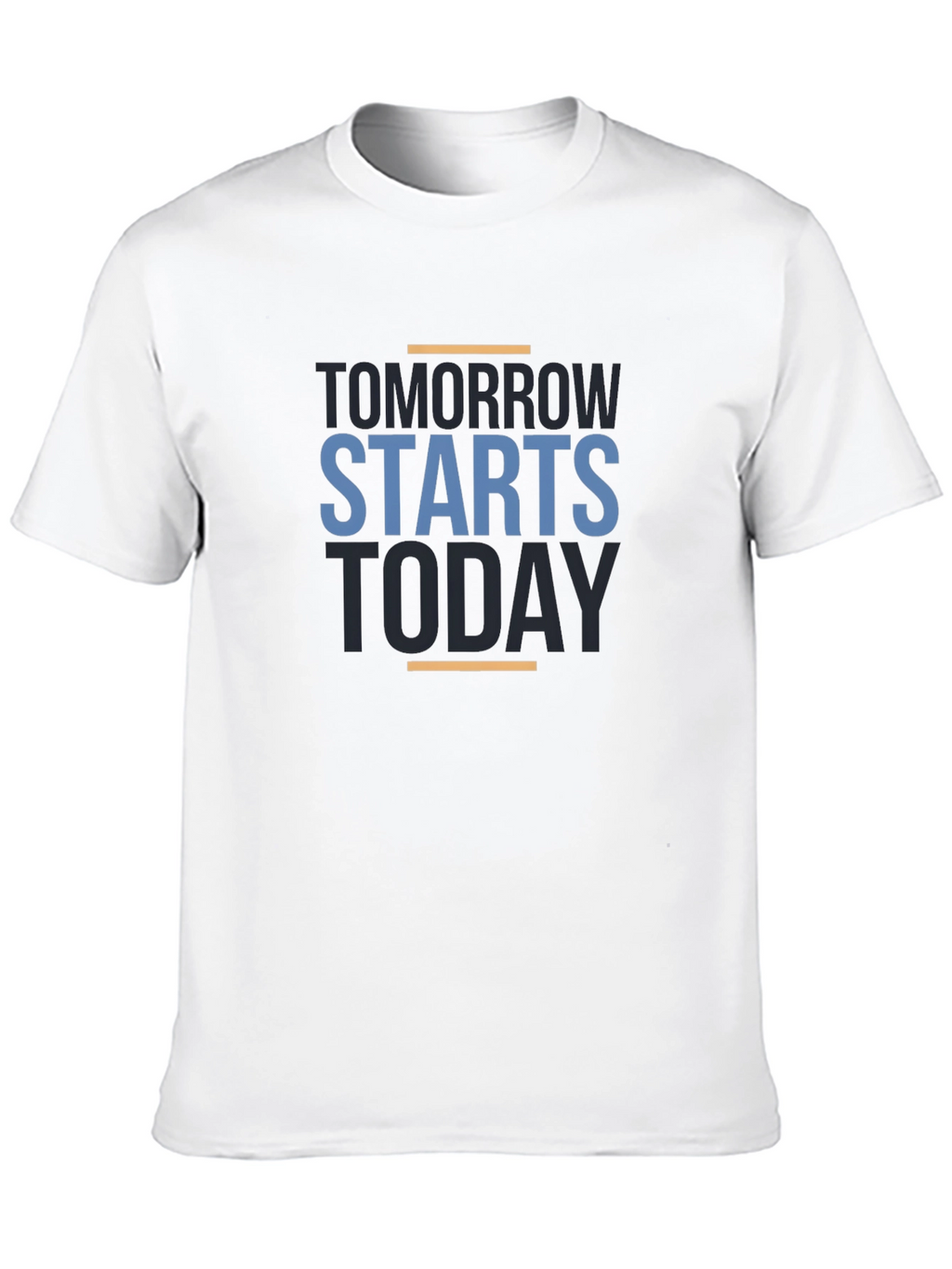 Motivational Tomorrow Starts Today Black T-Shirt