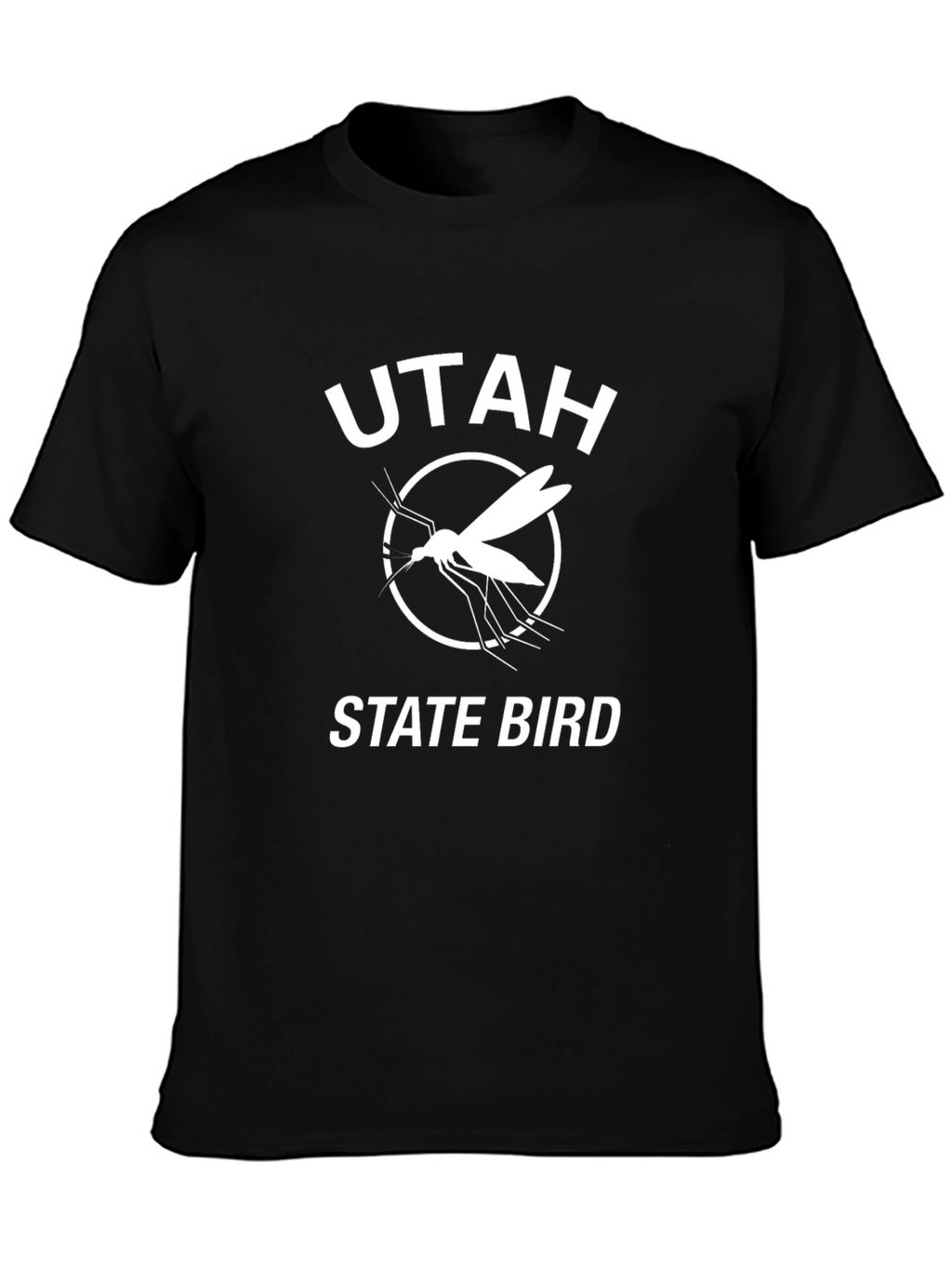 Utah State Bird Mosquito T-Shirt - Black