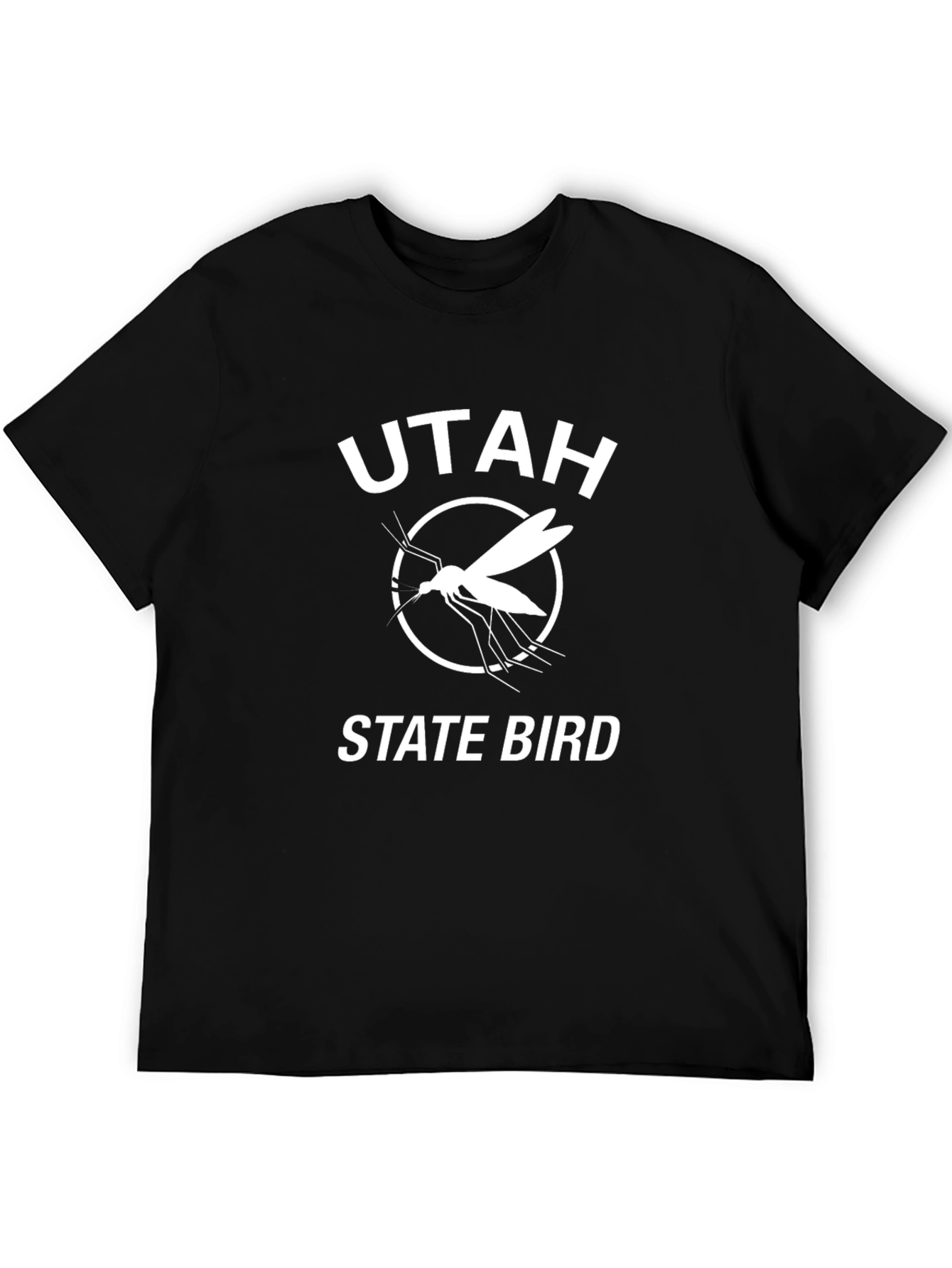Utah State Bird Mosquito T-Shirt - Black