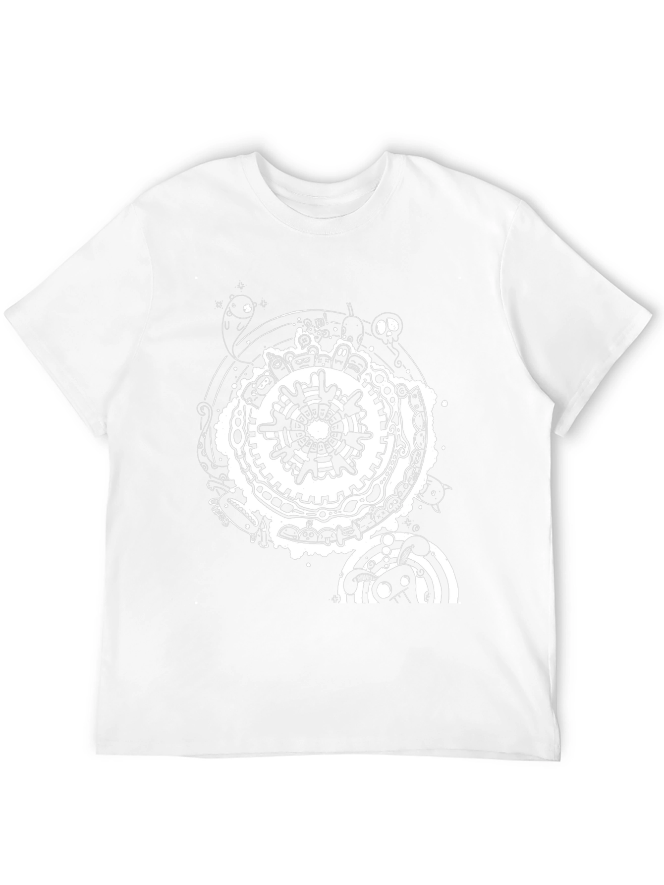 Unique Graphic Print Black T-Shirt